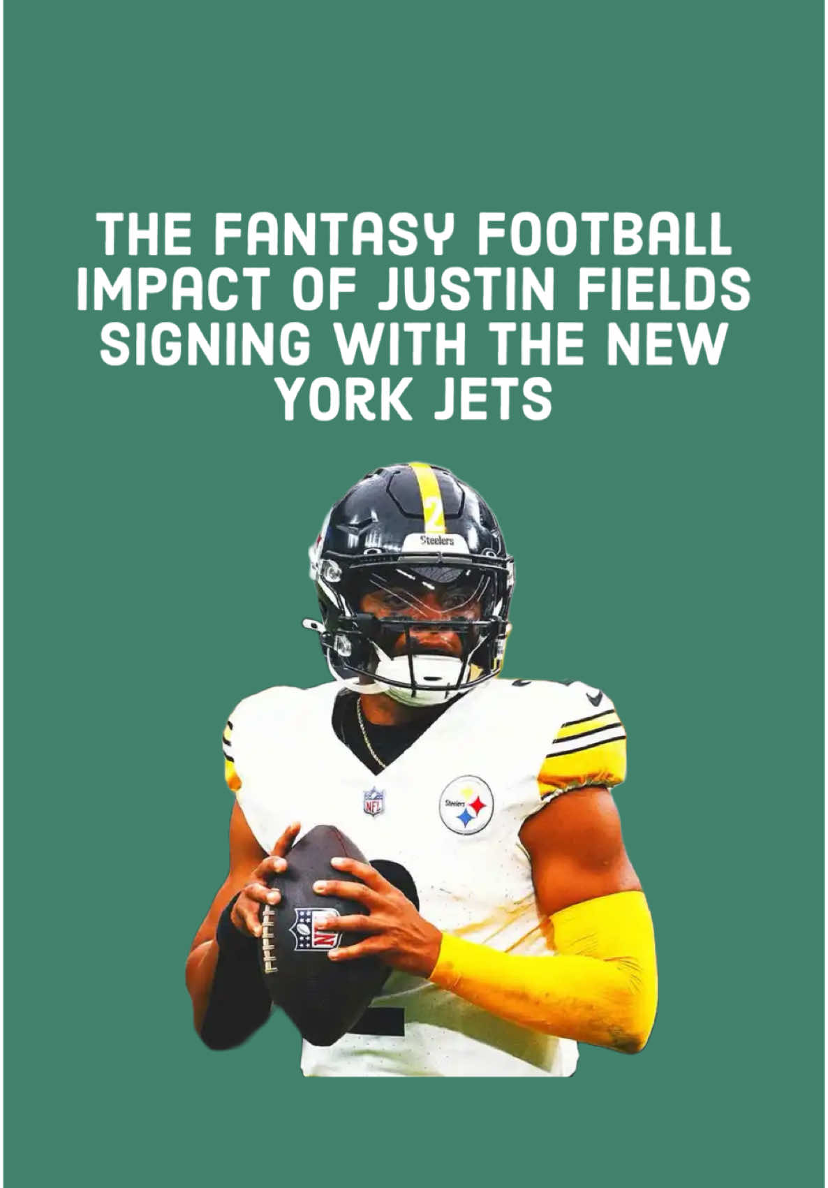 The Fantasy Football Impact Of Justin Fields Signing With The New York Jets  #fantasyfootball #nfl #nflfootball #nyjets #jets #fyp 