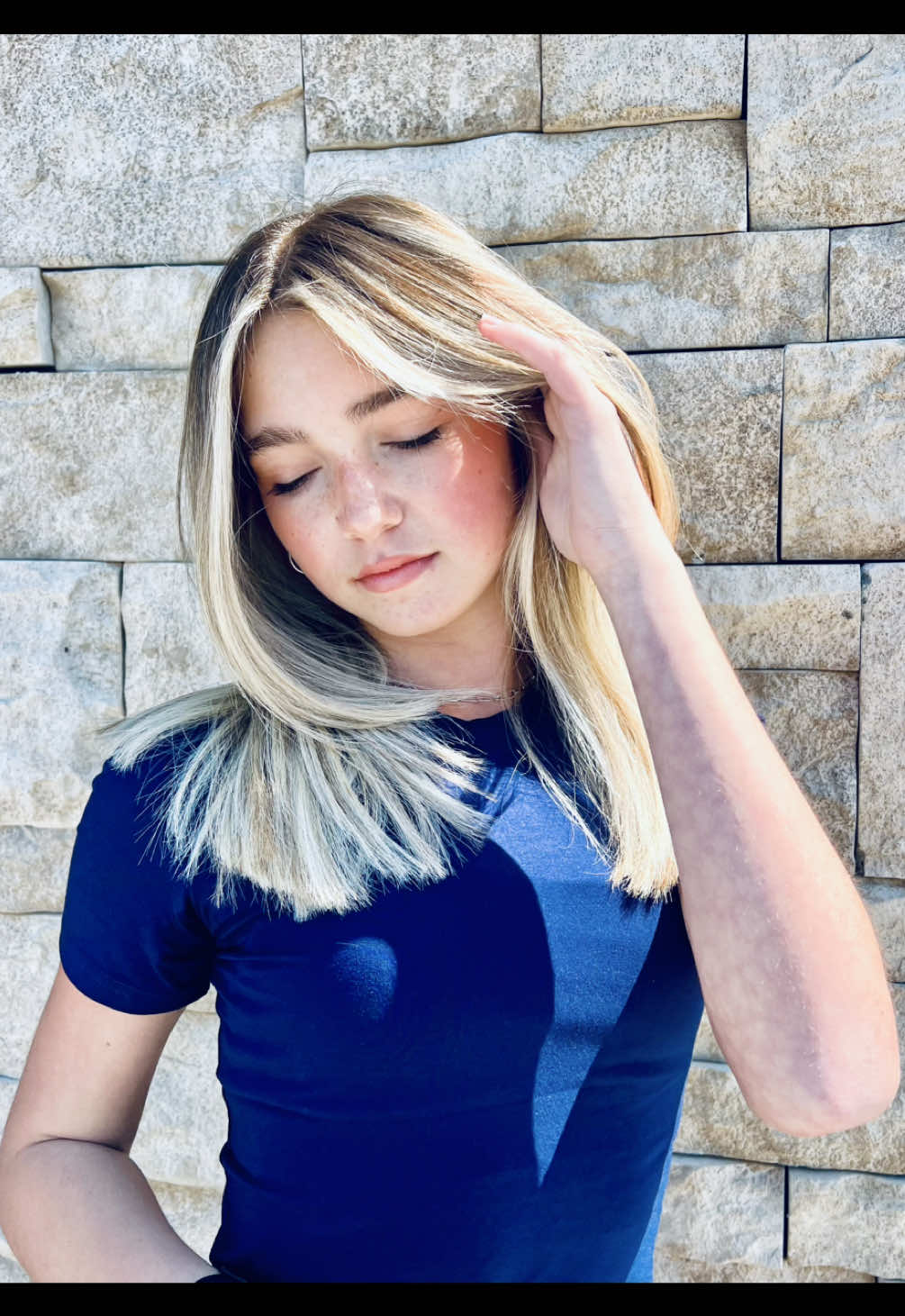 Good hair makes everything better!💙 Here is the summer look I am loving it and be ready to get spammed with content lol Love ya!💗 Hair salon -@Mademoiselle Hair Salon   #newhair #blonde #hairtok #hairstyle #hairgoals #austynryli #model #influencer #dancer #fashion #florida #summervibes #beachvibes 