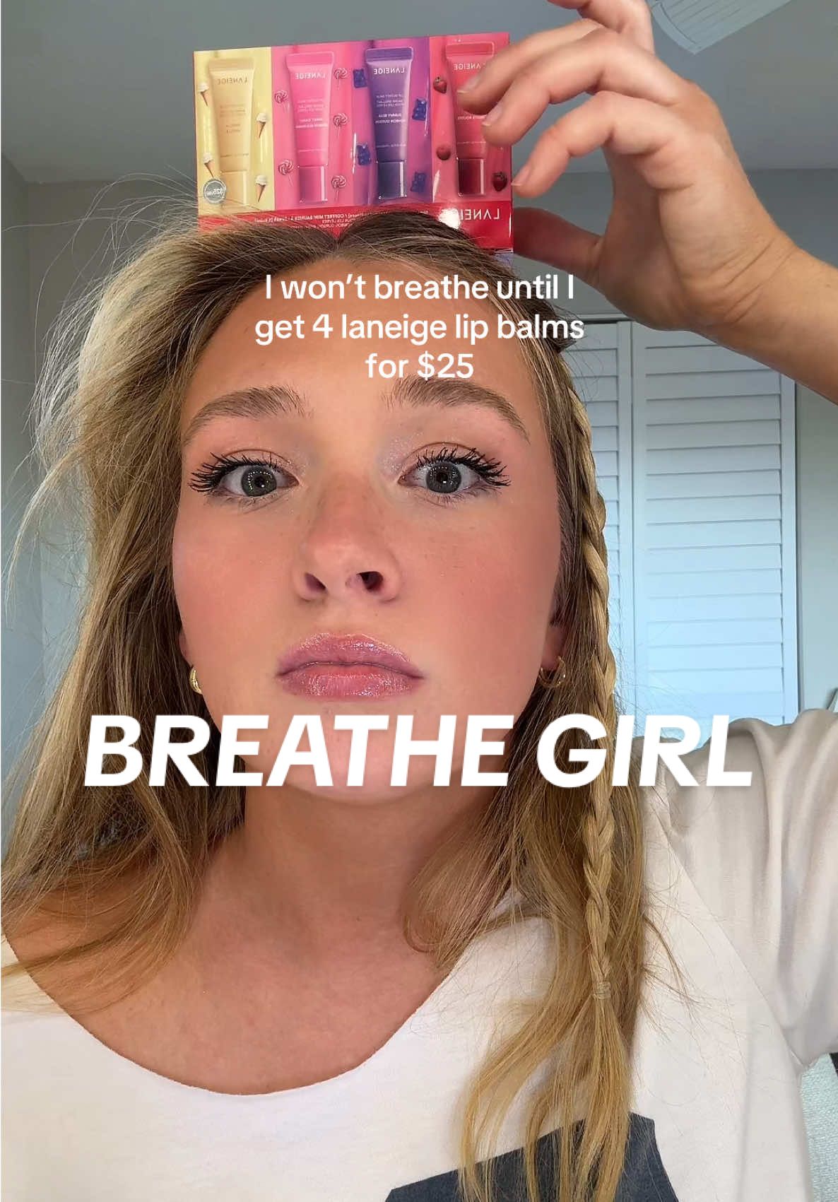 you can breathe now! #laneige #laneigelipbalm 