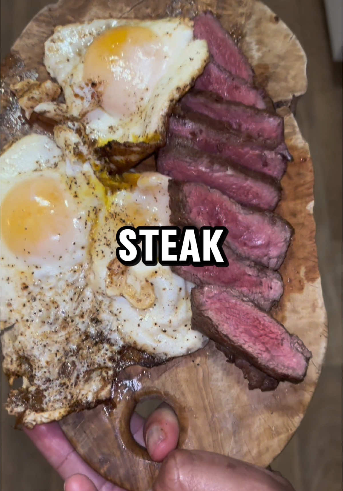 Eating steak and eggs #health 
