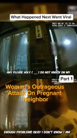 Woman's Outrageous Attack On Pregnant Neighbor P1 #cops #copsoftiktok #police 