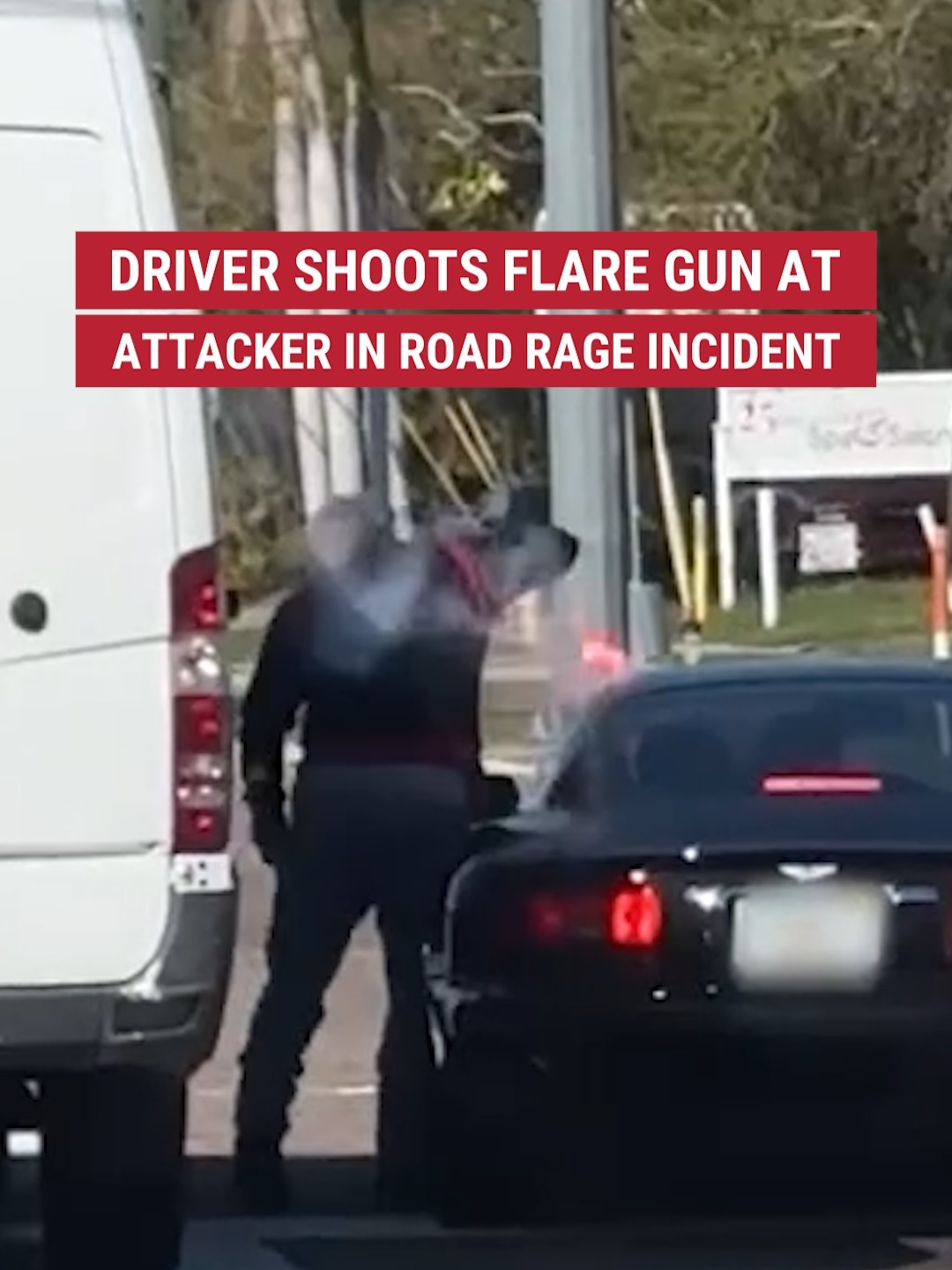 TEMPER FLARE: Driver shoots flare gun in heated road rage clash at stoplight in Florida