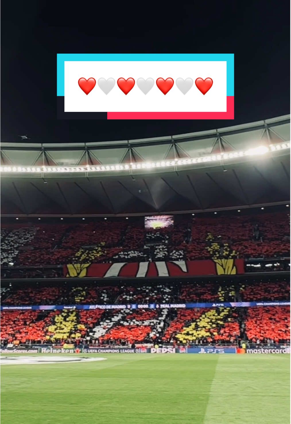 Me mata ❤️🤍 Me da la vida #AtleticoDeMadrid #Tifo #Derby #AtletiRealMadrid #Madrid #UCL #ChampionsLeague 