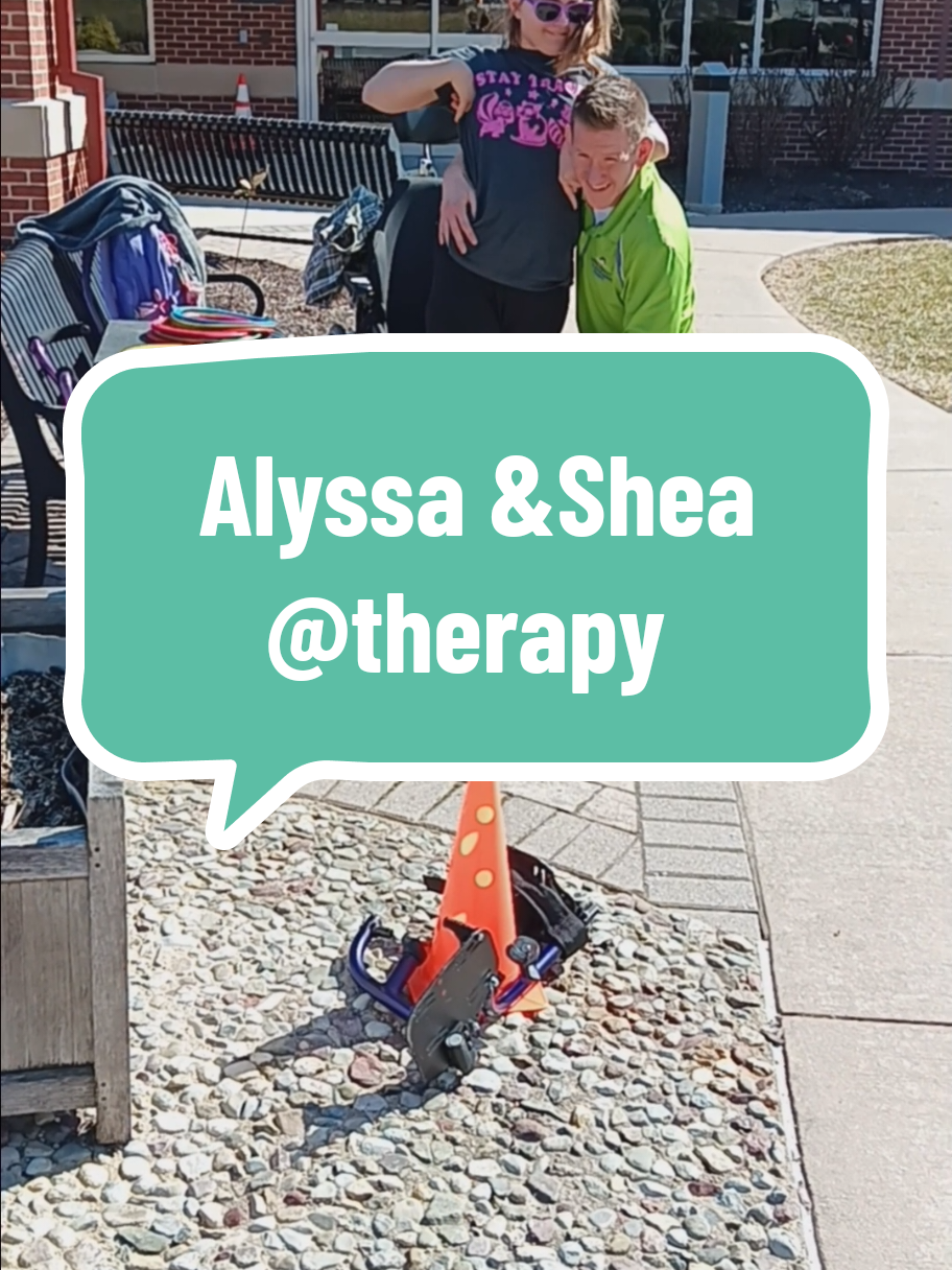 Enjoying the nice weather outside at therapy. Working on bearing weight on the left leg and tossing rings. Make sure to come back to see what else these two got into at therapy.  #ringtoss #outside #niceweather  #alyssaandshady #shadybanks #fyp  #braininjury #brainbleedsurvivor #thisismyjourney #badassqueenisawarrior #alyssaleakway #alyssa #avmwarrior #strokesurvivor #thisisme #brainbleed #AlyssaStrong #strokehasnoagelimit 