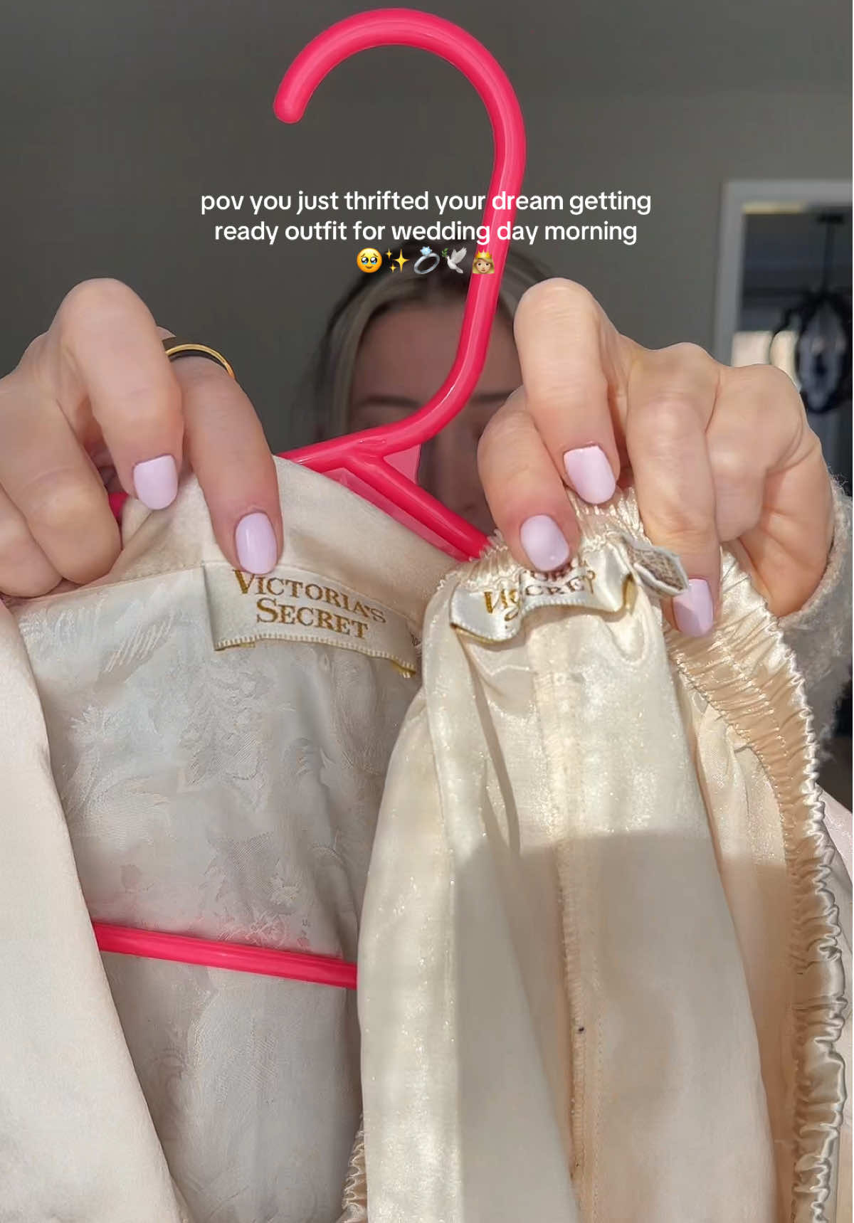 vintage Victoria Secret… SHUT UP!!🤫 ✨🥹🫶🏼🫢✨🕊️ #2025bride #2026bride #weddingday #weddingplanning #bridetobe #weddingprep #weddinginspo #weddingoutfit #weddingmorning #weddingdresses #gettingready