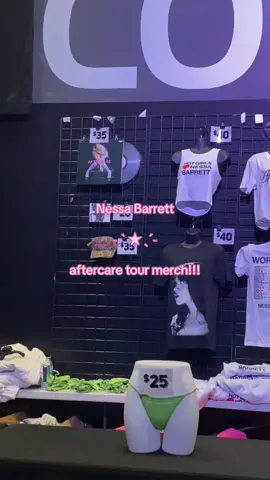 in case you haven’t seen this already👏🏽 #nessaabarrett #merchandise #nessa #tourmerch #phoenix #merch #tour 