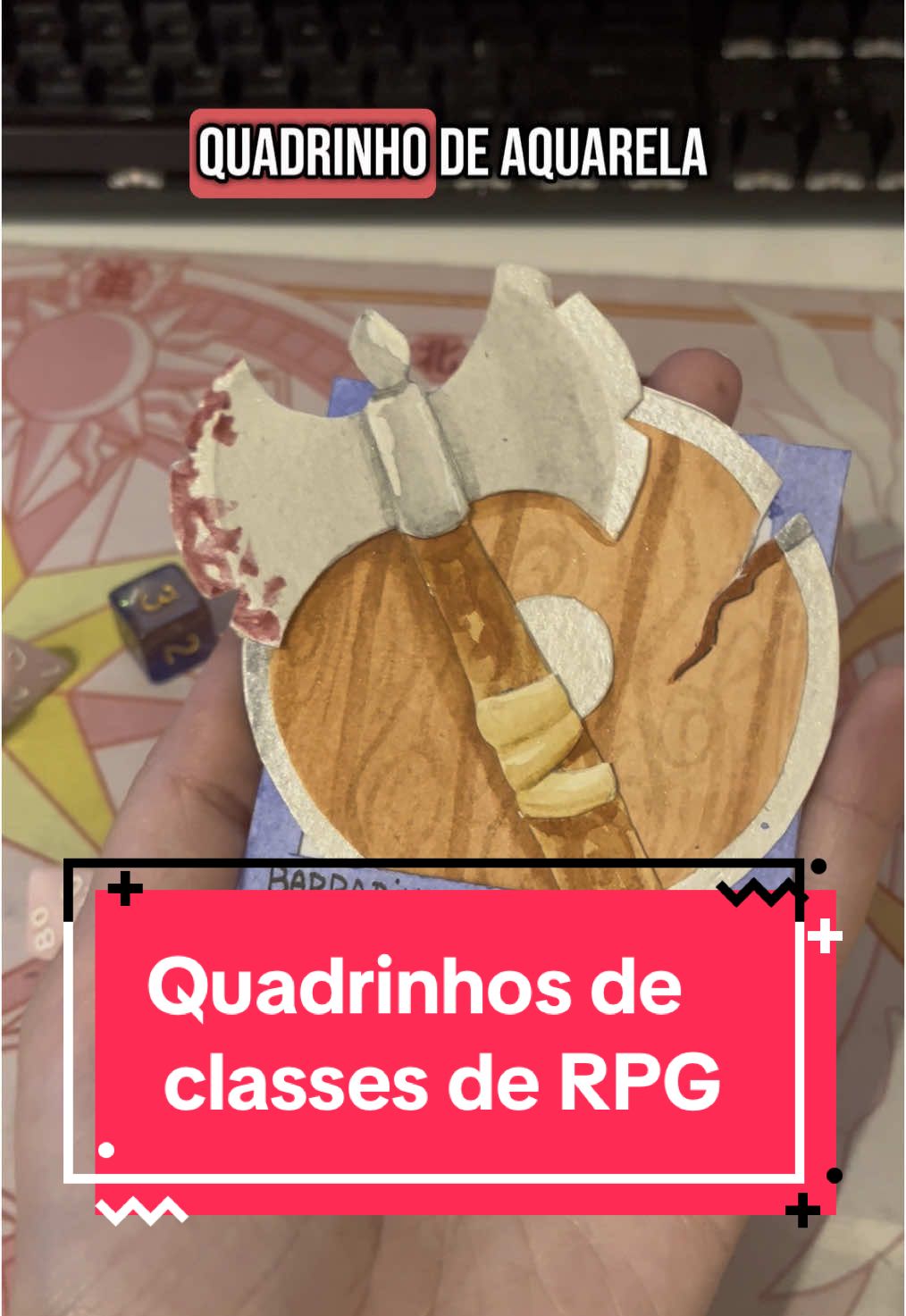 Vamos conversar de RPG! Qual classe você queria ver aqui?  #dnd #dungeonsanddragons #rpg #aquarela 