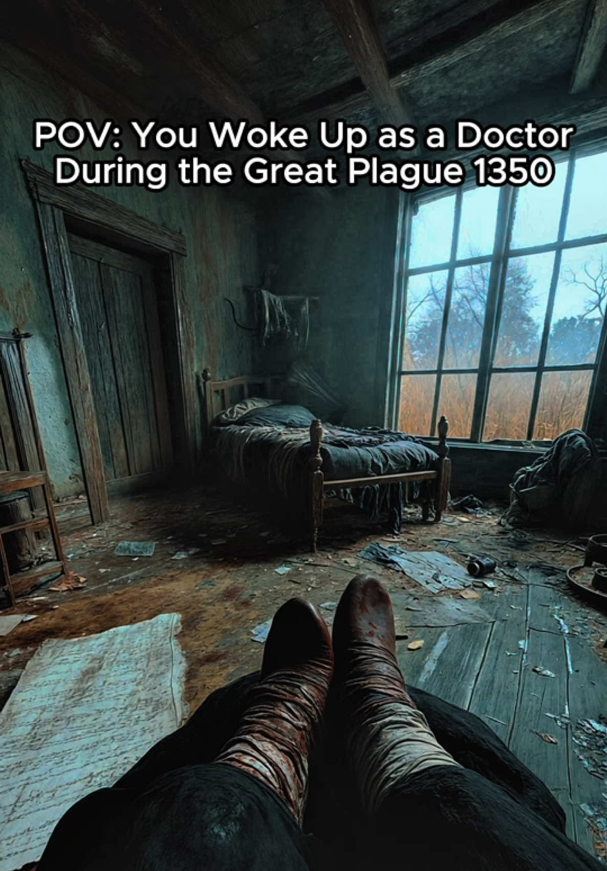 POV: You Woke Up as a Doctor During the Great Plague 1350 #cinematic #Film #Ai #history 