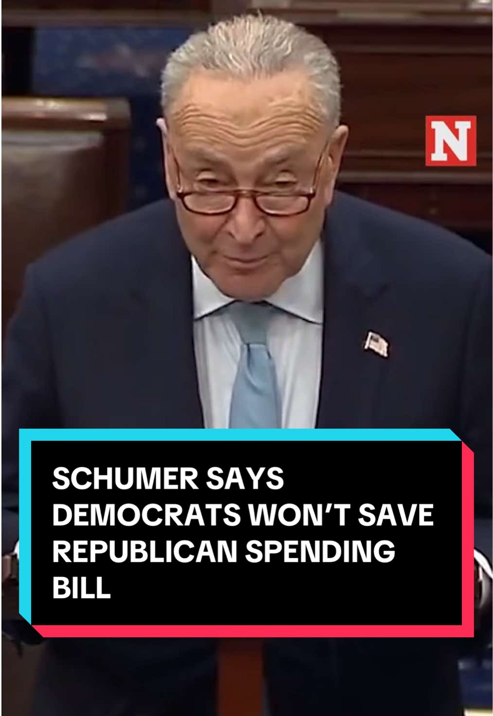 Senate Minority Leader Senator Chuck Schumer said that not enough Democrats support the Republican-led funding measure that passed the House on Tuesday.