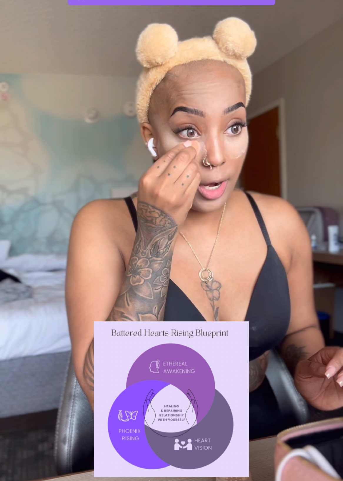 Because let’s really talk about it. 💜🫶🏽✨ #batteredhearts💜 #narcissisticabuserecovery #toxicrelationship #healthyrelationships  @Haute Minute Makeup  @Morphe Cosmetics  @Fenty Beauty  @ONE SIZE BEAUTY  @Anastasia Beverly Hills 