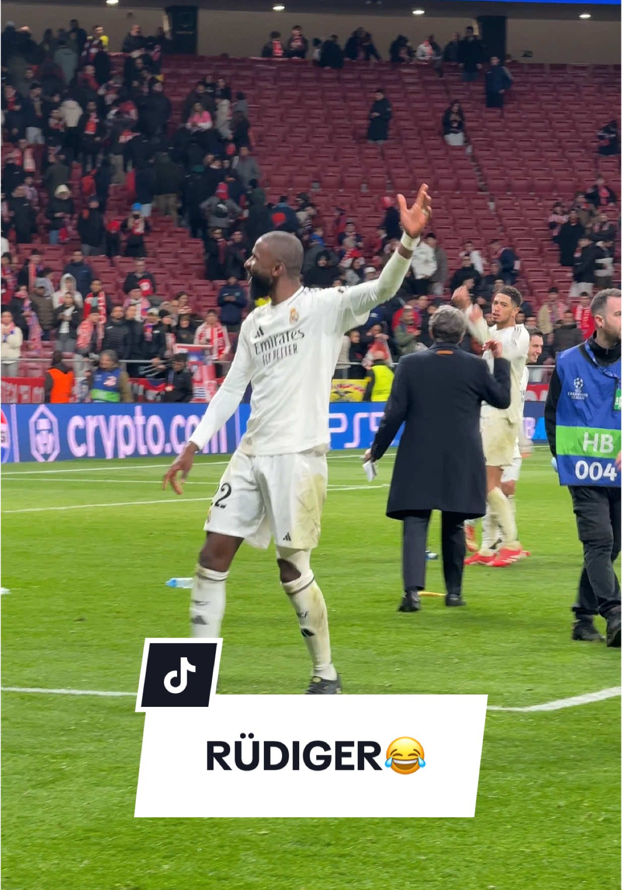 Real Madrid er videre i Champions League🔥Da ble det Rüdiger-show😂 #rudiger #realmadrid #ucl #cl #atletico #madrid