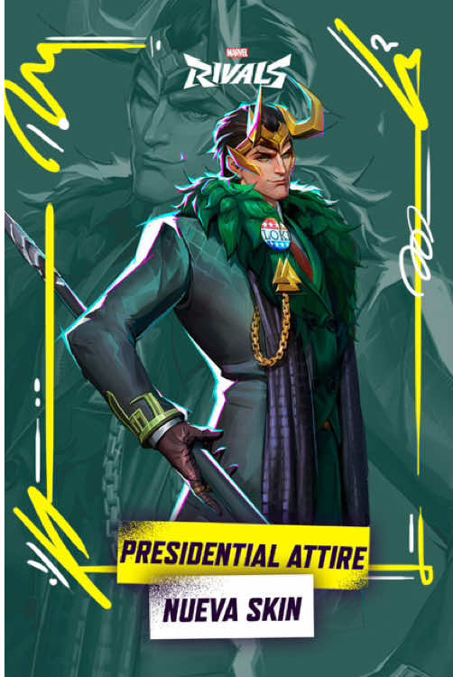 ¿Sabías que Loki se convirtió en PRESIDENTE de los Estados Unidos?  Nueva skin para Loki, Presidential Attire🔥🗣️ #Loki #LokiPresidente #PresidentialAttire #LokiPresidentialAttire #EternalNightFalls #FantasticFour #MarvelRivalsPartner #MarvelRivals