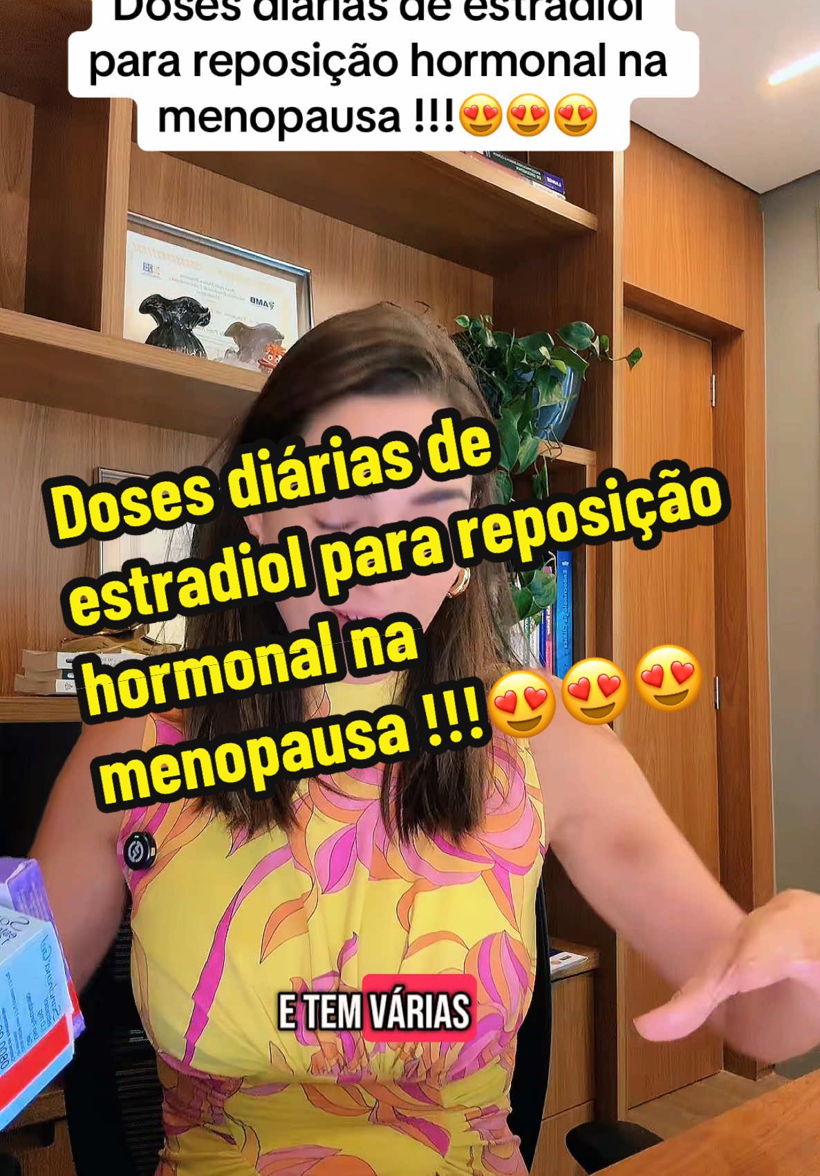 Doses diárias de estradiol para reposição hormonal na menopausa !!!😍😍😍#estradiol #endocrinologia #menopausa 