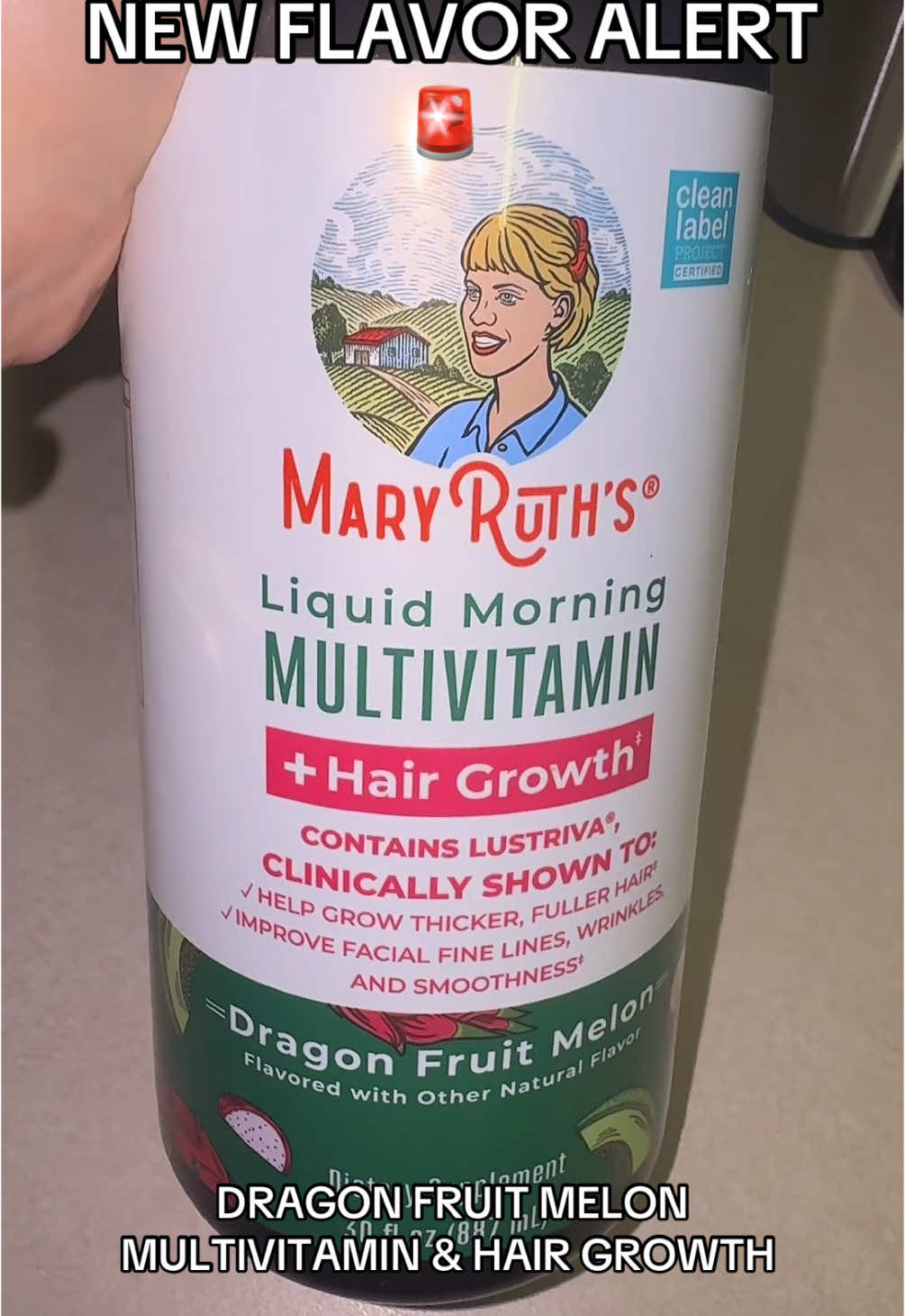 New flavor alert & just as yummy. Plus all the great benefits. 💇‍♀️ @MaryRuth's #maryruthsorganics #dragonfruitmelon #mulitvitamins #hairgrowth #liquidmultivitamin #tiktokshopfinds 