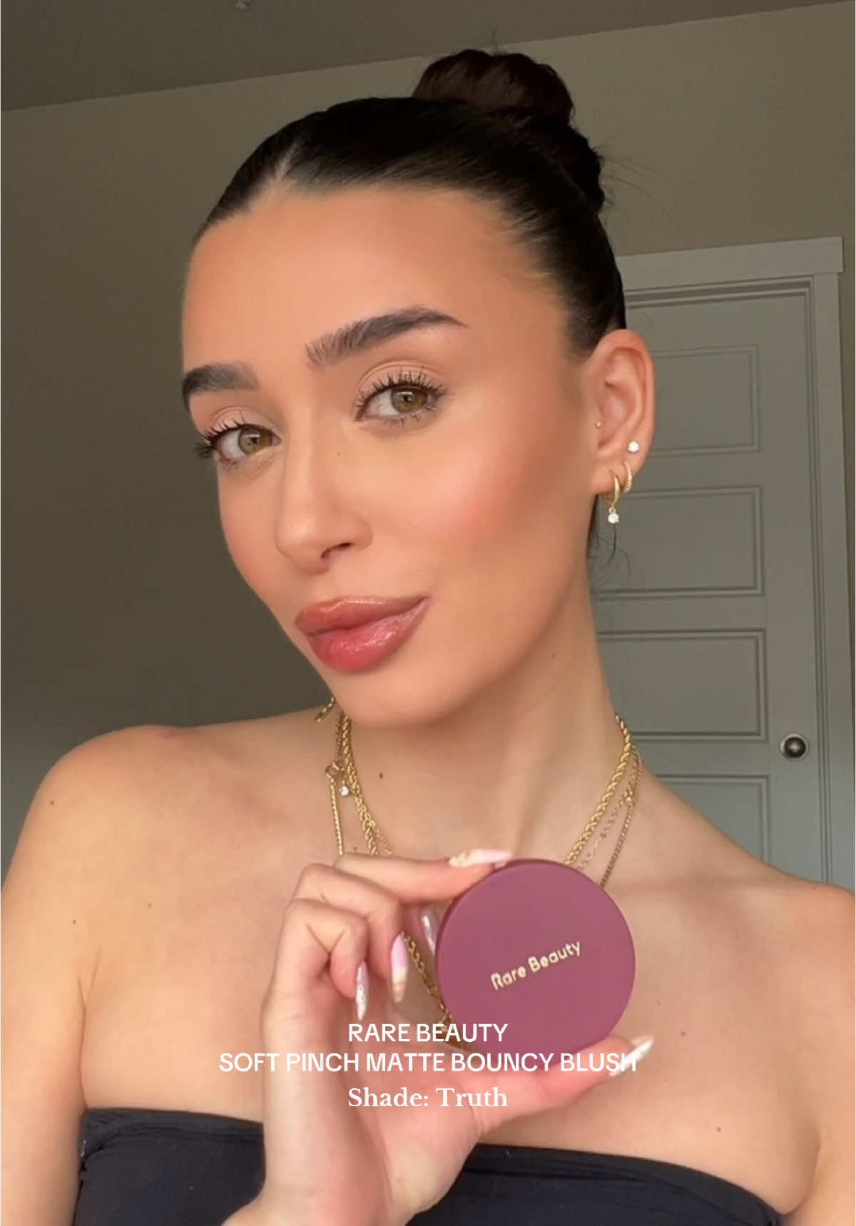 Replying to @DianaRose Beauty Creator  gorgeous purple !! #rarebeauty #rarebeautyblush #blushtryon #blush #rareroutine #makeup #BeautyTok @Rare Beauty 