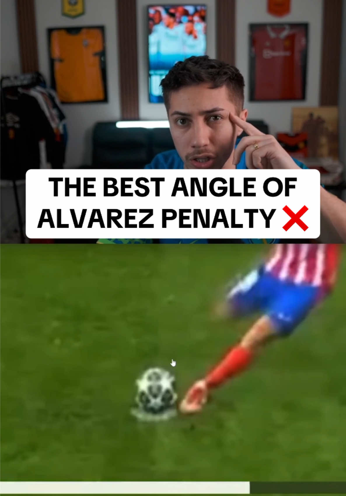 unfortunate but it's the right call 🤷‍♂️ #ucl #alvarez #penalty #miss #realmadrid 