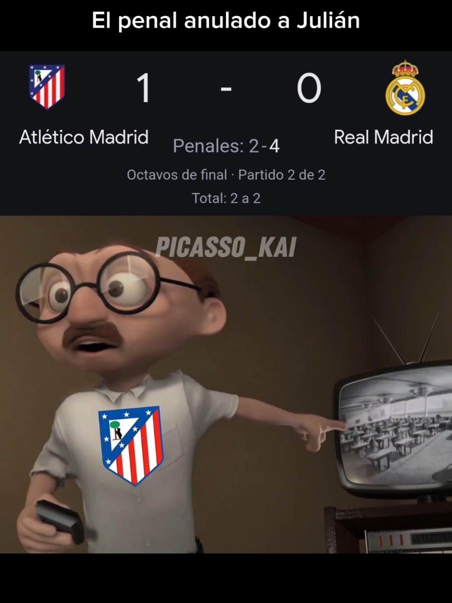 Solo es humor 😅😭⚽️ | NO COPYRIGHT INTENDED | #football #realmadrid #atleticomadrid #julianalvarez #var #penalty #pov #championsleague #humor #meme #theincredibles #comparison #picassokai 