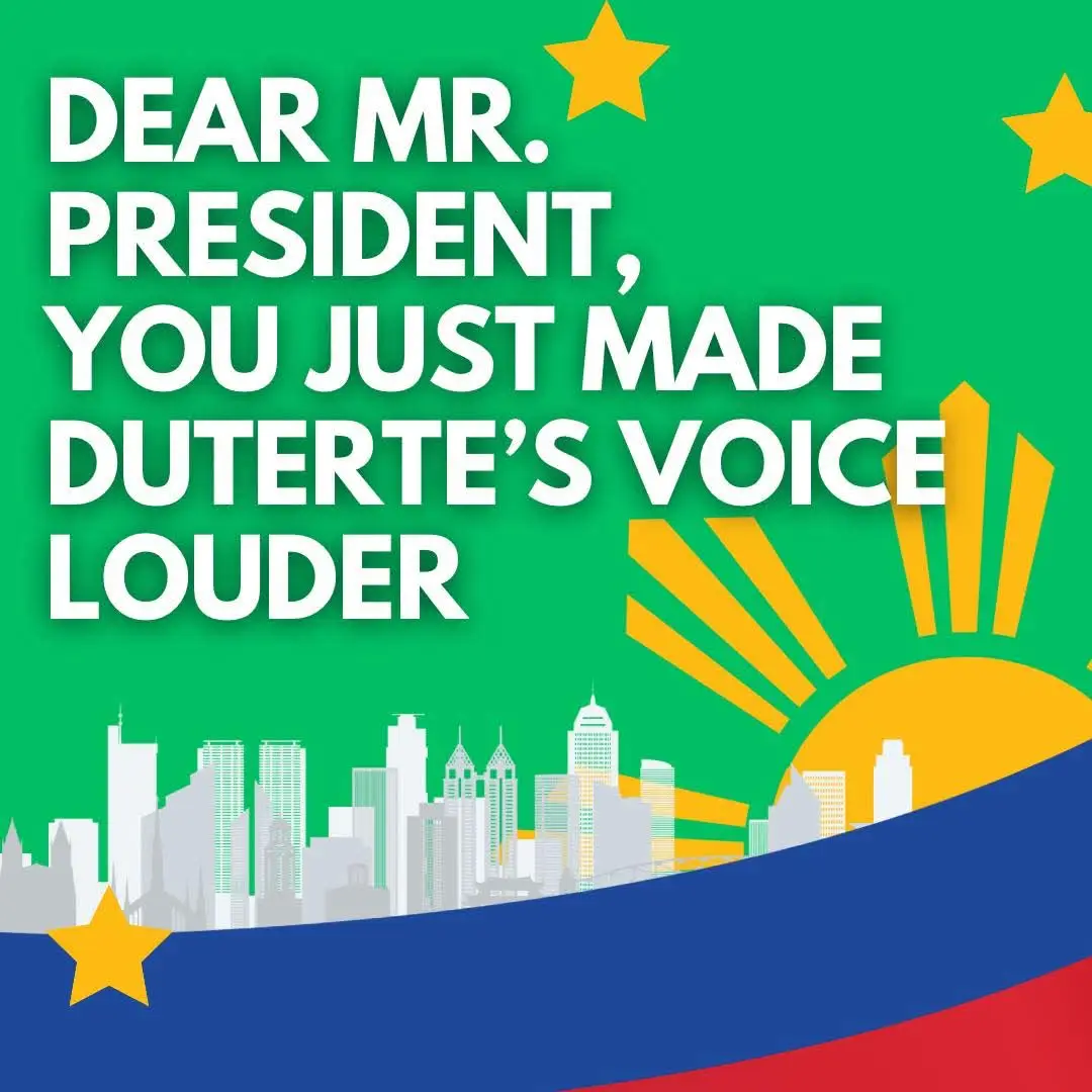 Mr. President, you may think that eliminating Duterte from the scene will silence his voice, that removing him from the public eye will weaken his influence. But you’ve just made the biggest blunder of your presidency. Don’t you realize? His voice is no longer just his own—it is written in the hearts of the majority of Filipinos. This isn’t just about Duterte anymore. This is about the people. I. THE STORM YOU CREATED Do you really believe people will wait until the midterm elections to make their voices heard? The protests are growing, not slowing down. People are taking to the streets—not because a politician told them to, but because they feel betrayed. This is no longer about political alliances—this is about a people who feel robbed of justice. This movement isn’t being led by political figures. It is organic. It is unorganized. And that makes it unstoppable. II. YOU DIDN’T SILENCE DUTERTE—YOU MADE HIS PRESENCE EVEN STRONGER Duterte’s voice now echoes through every Filipino who believes in him. The frustration of the people is no longer just words—it is action. You didn’t remove Duterte from the equation—you turned him into a symbol. AND SYMBOLS CANNOT BE ARRESTED. I just hope these escalating protests don’t reach the gates of Malacañang. But if they do, how will you respond? III. DUTERTE’S ARREST WAS RUSHED—AND IT SHOWS It’s obvious that Duterte’s arrest was rushed and did not comply with Article 59 detailing arrest proceedings in the custodial state. But why? Was there an urgent need to divert public attention from a bigger scandal? Were you in a hurry to eliminate him from the country, hoping it would weaken Duterte’s camp? Or were you trying to make a grand political move to win over Kakampinks—who, ironically, also failed to inform you about the actual ICC arrest procedures or even our own legal system? That’s not political will—it was reckless decision-making blinded by the illusion of power. IV. THIS IS THE BEGINNING OF YOUR RECKONING You thought removing Duterte would consolidate your power. Instead, it has fueled a storm. You underestimated the people, and now they are rising—not as political followers, but as a movement. The voice you tried to silence is now louder than ever, written in the hearts of millions. So Mr. President, do you really think you can contain this? The people are speaking. And this time, WE won’t stop.