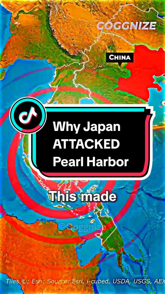 Why Japan ATTACKED Pearl Harbor #shorts  #japan #japanese #pearlharbor #attack #war #usa #southeastasia #china #chinese #manchuria #indochina #natherland #geography #geographyfacts #history #historyfacts #countries #map #conflict #coggnize 