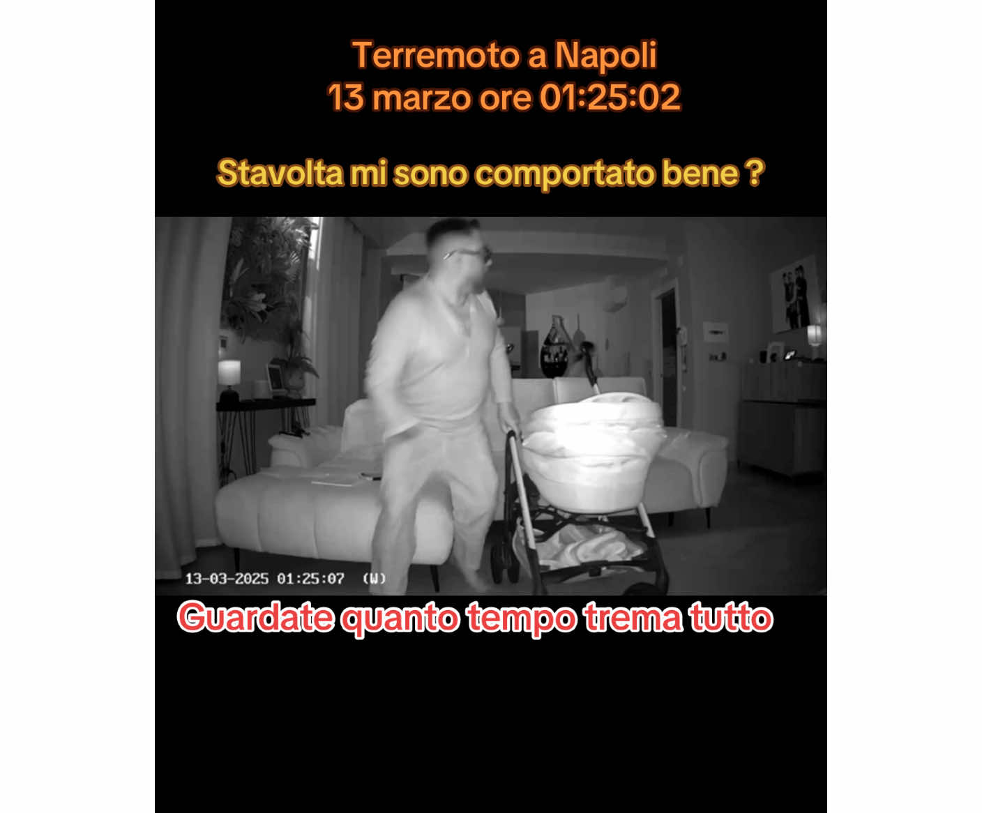 Terremoto a Napoli 13 Marzo 2025 ore 01:25:02 ci risiamo con una paura fortissima #terremoto #napoli #paura #bambini #fmiglia #sisma #4 #basta #stop #aiuto #sos #perte #neiperte #virale #mipiace 