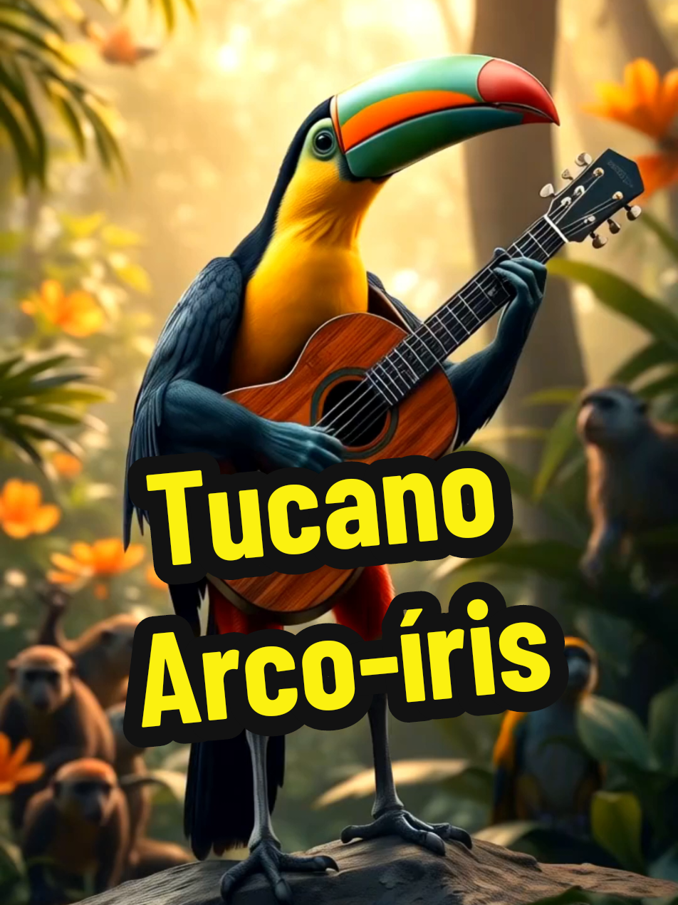 Tucano Arco-íris  #petsfofosefelizes 