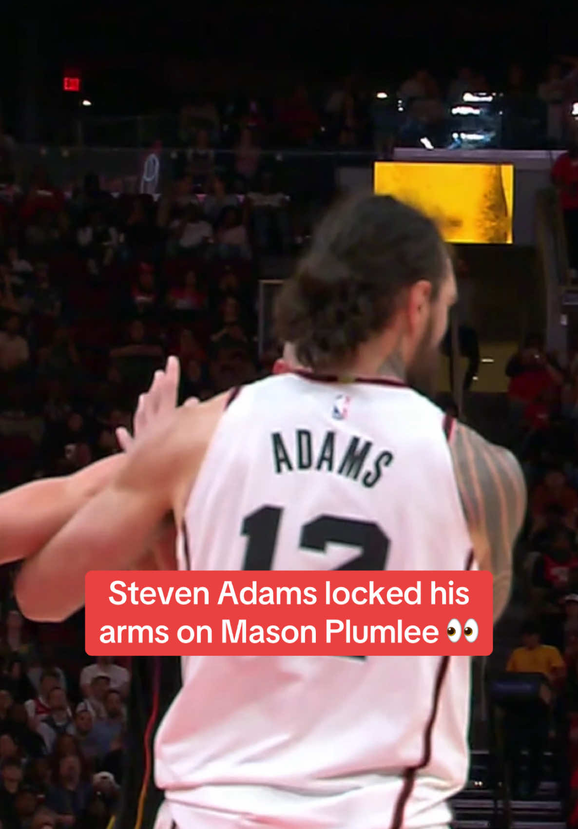 Adams and Plumlee were both ejected. #NBA #basketball #nbatiktok 