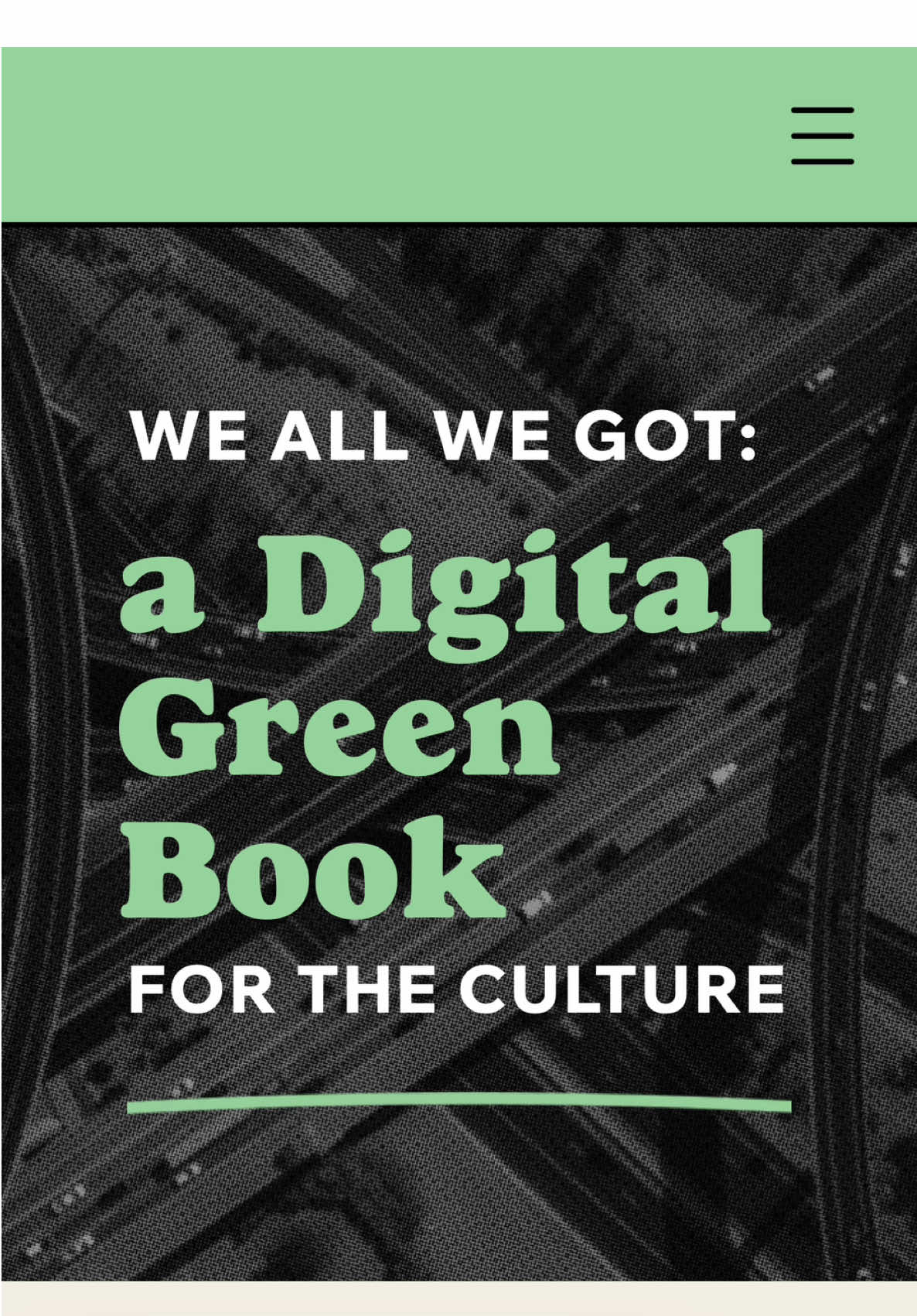 Thank you to @theonyximpact for giving us the tools we need. Please give digitalgreenbook.org a visit and share widely with friends, family, colleagues, and students. We all we got. (No pun intended.)