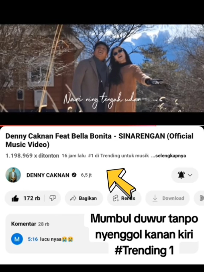 Ra Sido Botak Kang mergo sek 16jam wes TRENDING 1 😝🤣  #Dennycaknan #Trending #bellabonita #dcproduction 