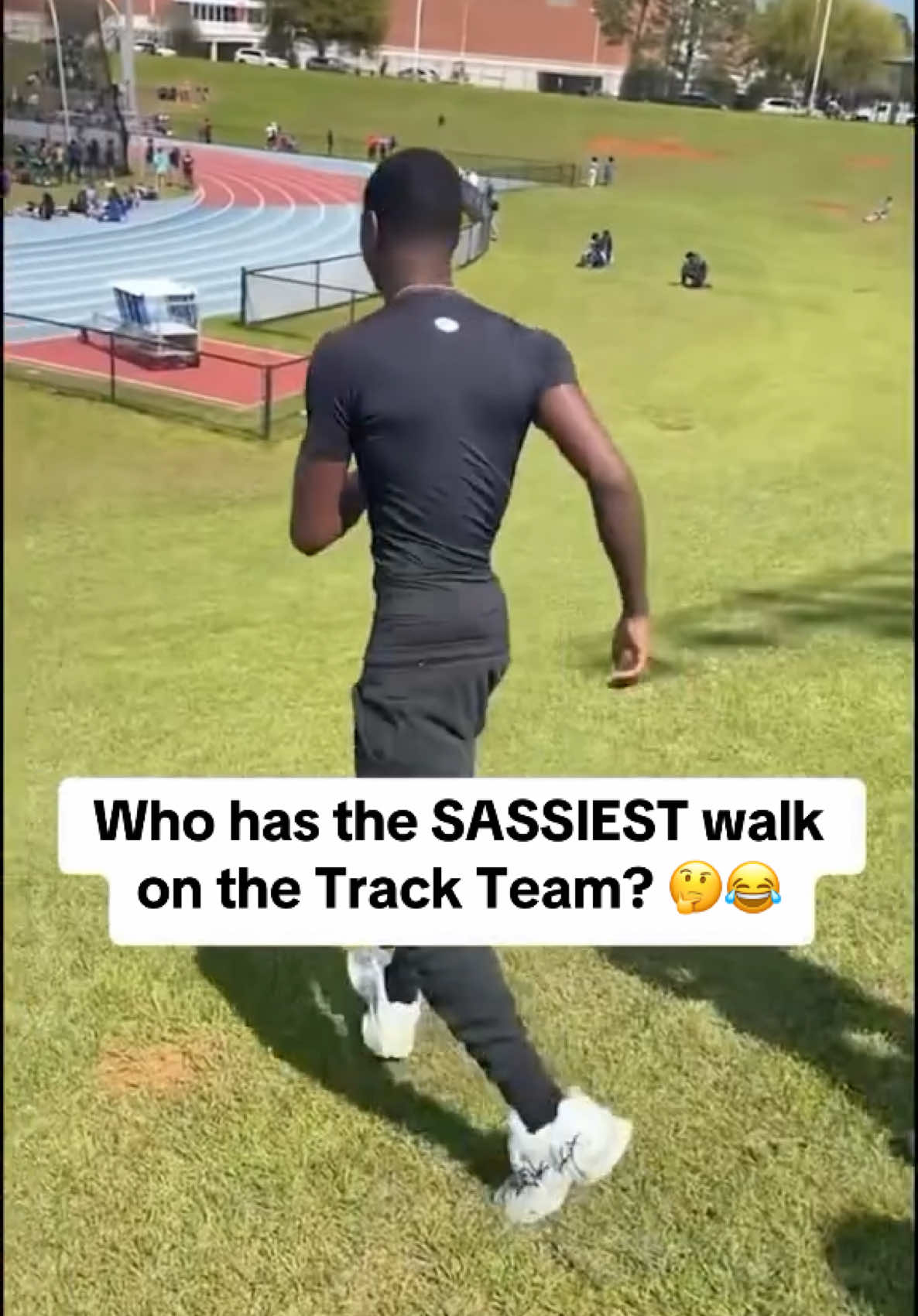 Who y’all taking? 😭👏 (via 1lijayy3/IG) #trackandfield #track #sassy #funny #teammates #athlete #sports #highschooltrack #highschoolsports #athlete #sports 