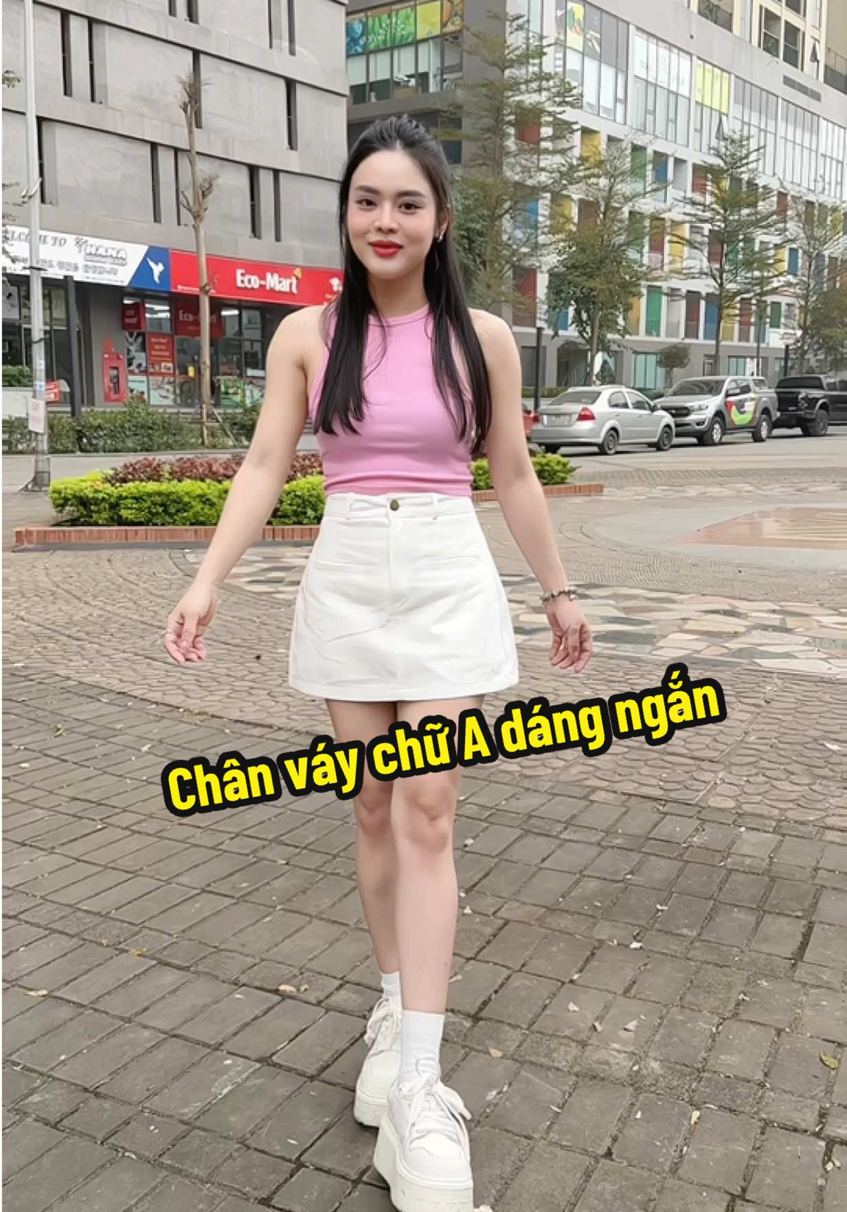 Chân váy chữ A dáng ngắn mix đủ thứ #vayxinh #chanvay #changmet5 #fyp 