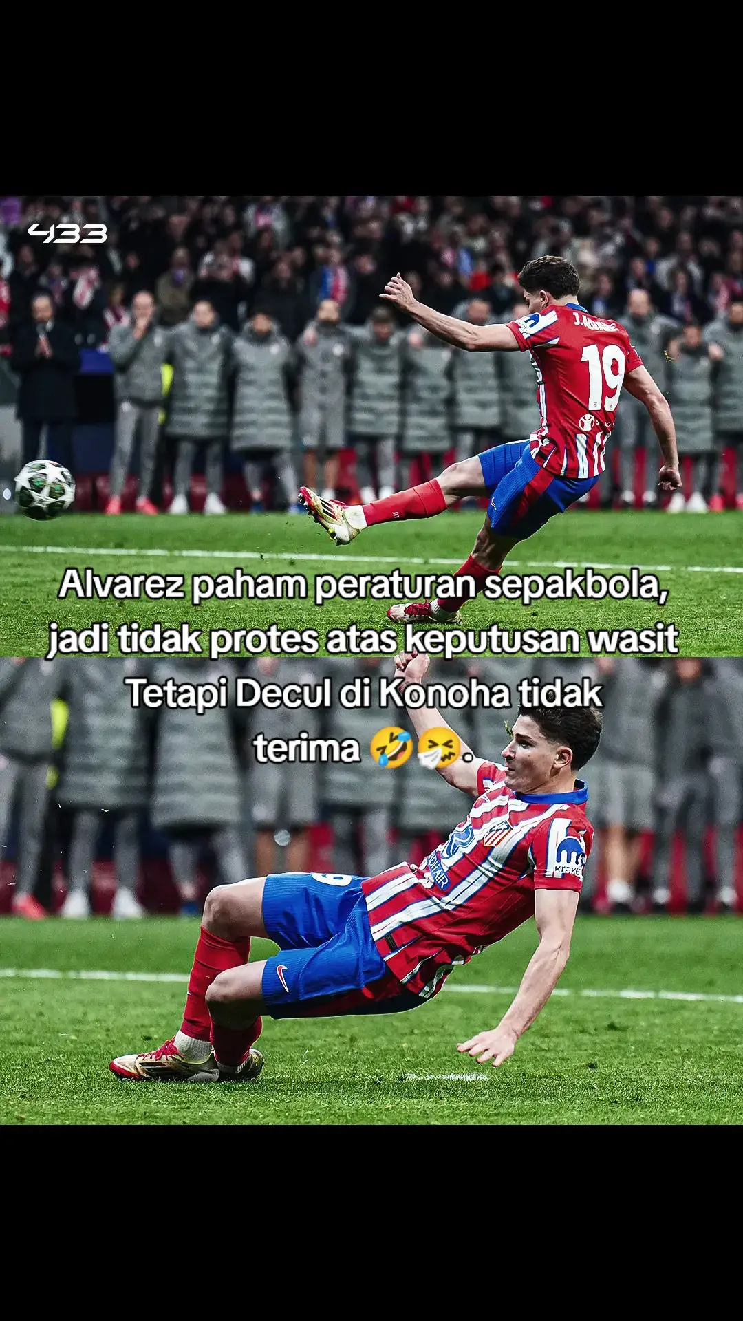 Alvarez sudah mengakui itu pada pelatihnya🤷‍♂️ | Yang kalah Atletico yg merasa disakiti Decul🤮🤭#fyp #realmadrid #atleticodemadrid #ucl 