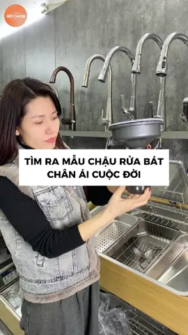 Tìm ra mẫu chậu rửa bát chân ái cuộc đời #chauruabatinox304 #chauruabat1ho #thietbibep #voiruabat #yeubep #tbb_omori @Thiết Bị Phòng Tắm Omori 