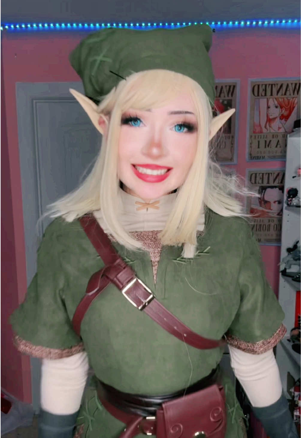 i''m streaming on twitch! (yes i know its midnight😭) #linkcosplay #legendofzelda #tloz #cosplaydiy 