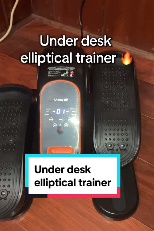 I can sit and work on my laptop and get a workout at the same time while using this under the desk elliptical trainer 🏋️‍♀️💪  #Fitness #exercise #elliptical #trainer #gymequipment 