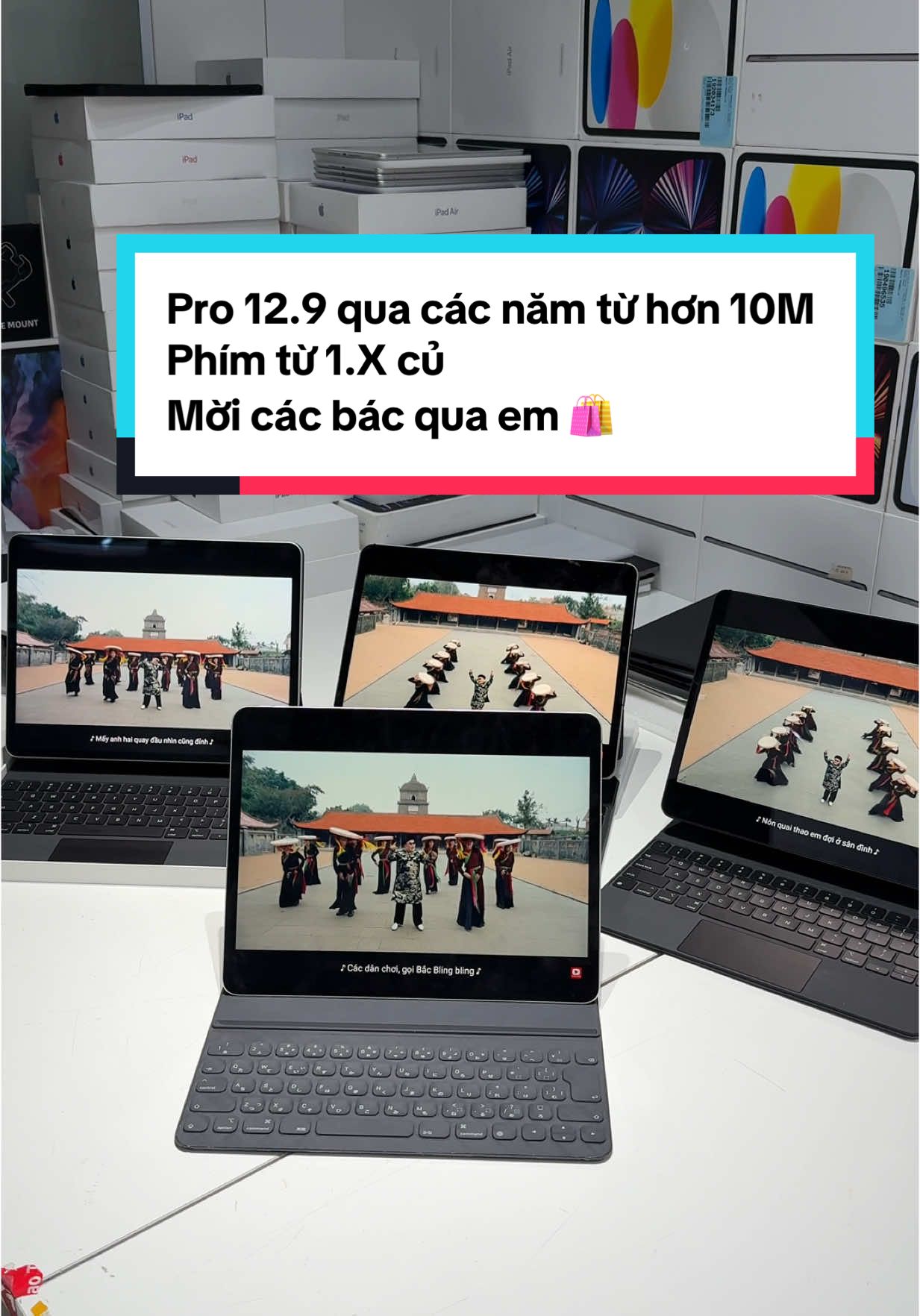 Pro 12.9 qua các năm từ hơn 10M  Phím từ 1.X củ  Mời các bác qua em 🛍️