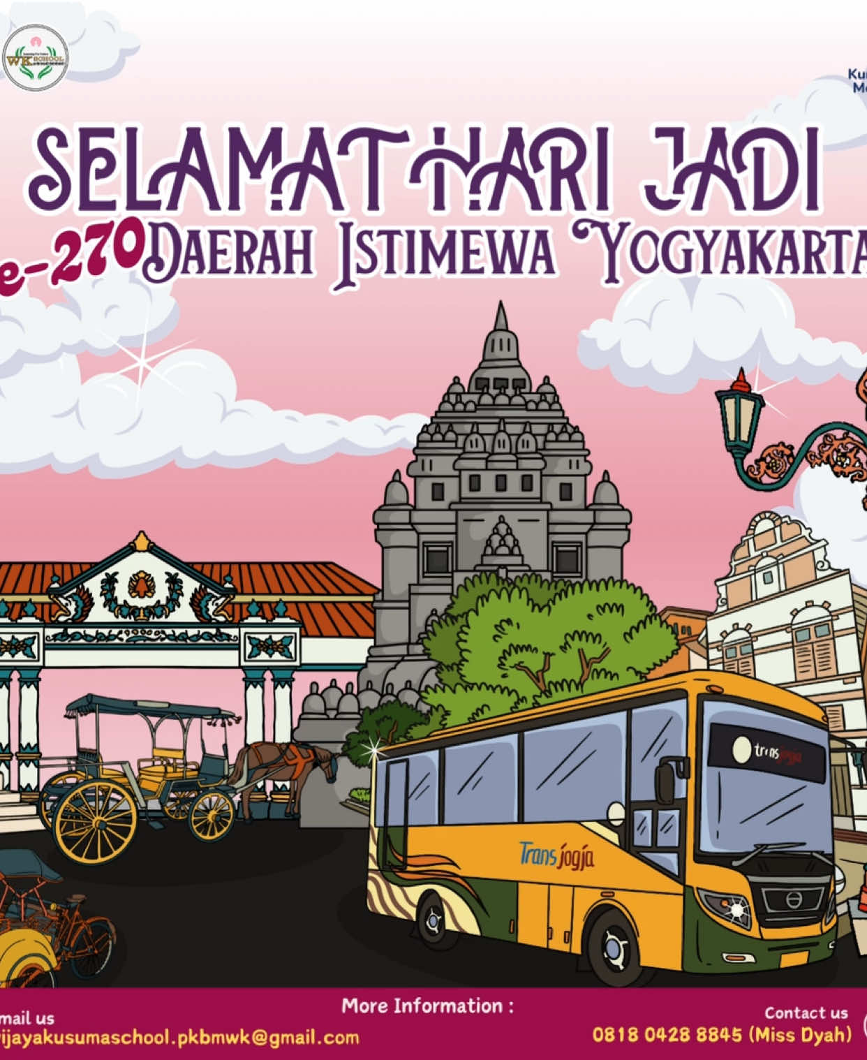 Rikat-Rakit-Raket! Selamat Hari Jadi Daerah Istimewa Yogyakarta ke-270! Semoga keberagaman budaya dan tradisi di DIY semakin terjaga dan semakin memberikan warna bagi negeri ini. #yogyakarta #hutDIY #268 #anniversary #wkschool #homeschooling #sekolahpaket #daerahistimewayogyakarta #xybca @Keraton Yogyakarta 