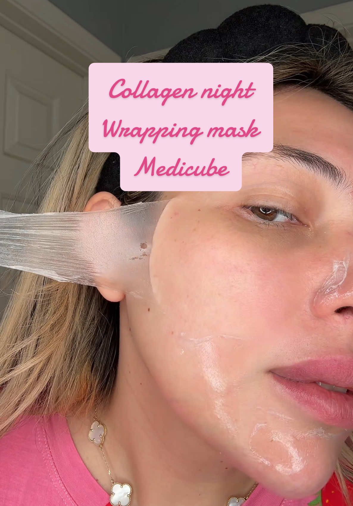 Collagen night wrapping mask #medicube #medicubecollagen #collagennightwrappingmask #skincare #tiktokshopcreatorpicks #tiktokshopunboxing #ttsdelight #tiktokshopspringglowup #ttsbeautybesties 