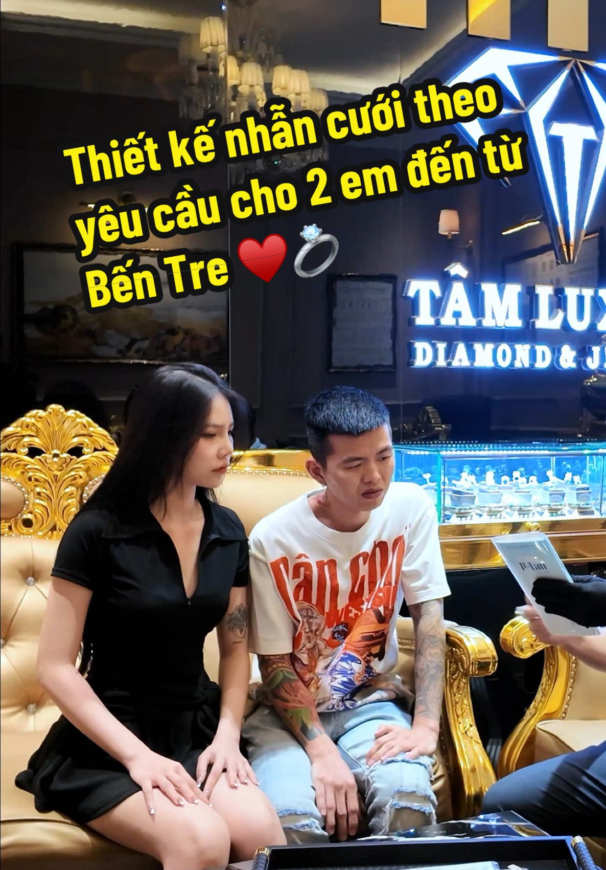 Thiết kế nhẫn cưới theo yêu cầu cho 2 em đến từ Bến Tre ♥️💍👩‍❤️‍👨 #TamLuxury #TamLuxuryVN #TamLuxuryChanel #TamLuxuryDiamondJewelry #CongtyTNHHTamLuxury #NocnhaTamLuxury #VoThanhHien #TamLuxuryHonCaMotChuTam 