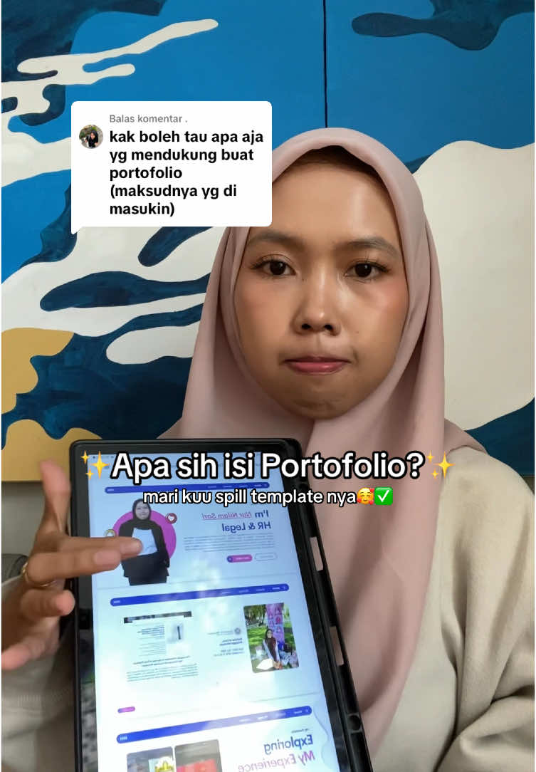 Membalas @. nih buat yg nanya apa aja yg dimasukin di portofolio!😉✨#portofolio #fypシ゚ 