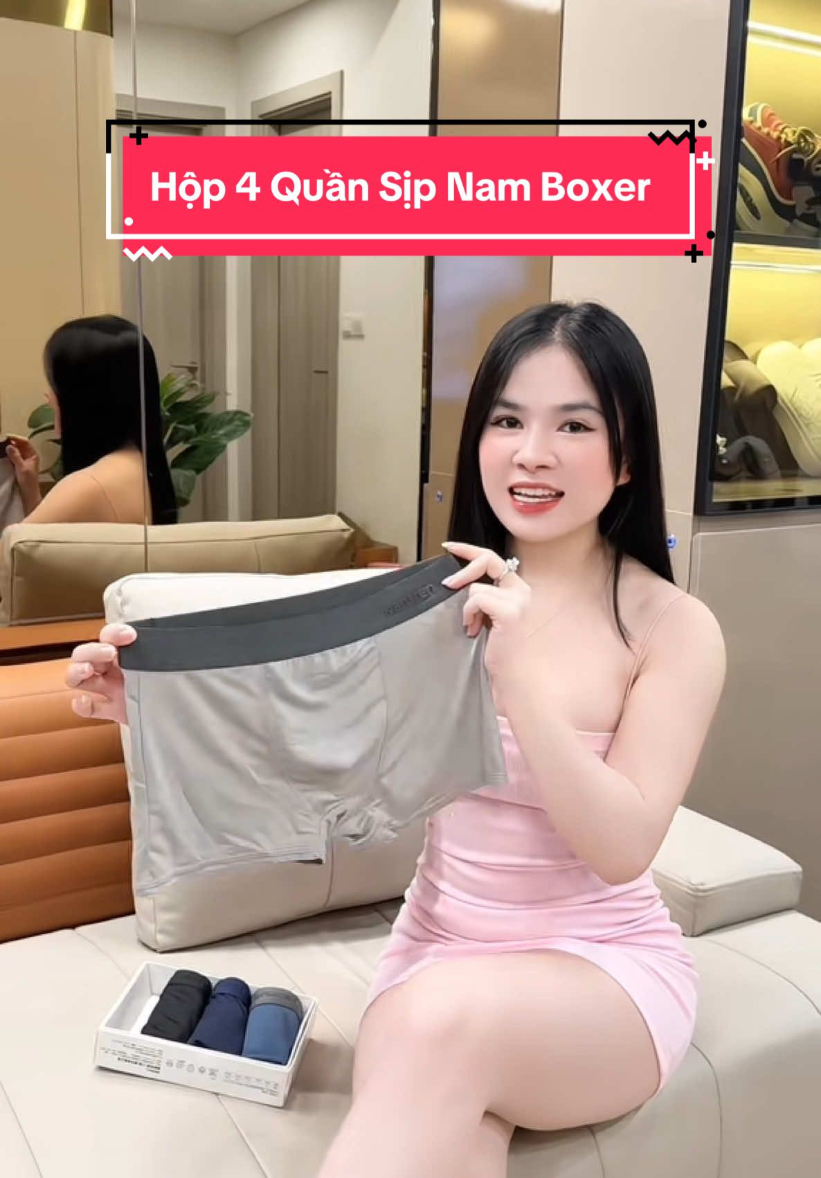 Hộp 4 Quần Sịp Nam Boxer Nanji