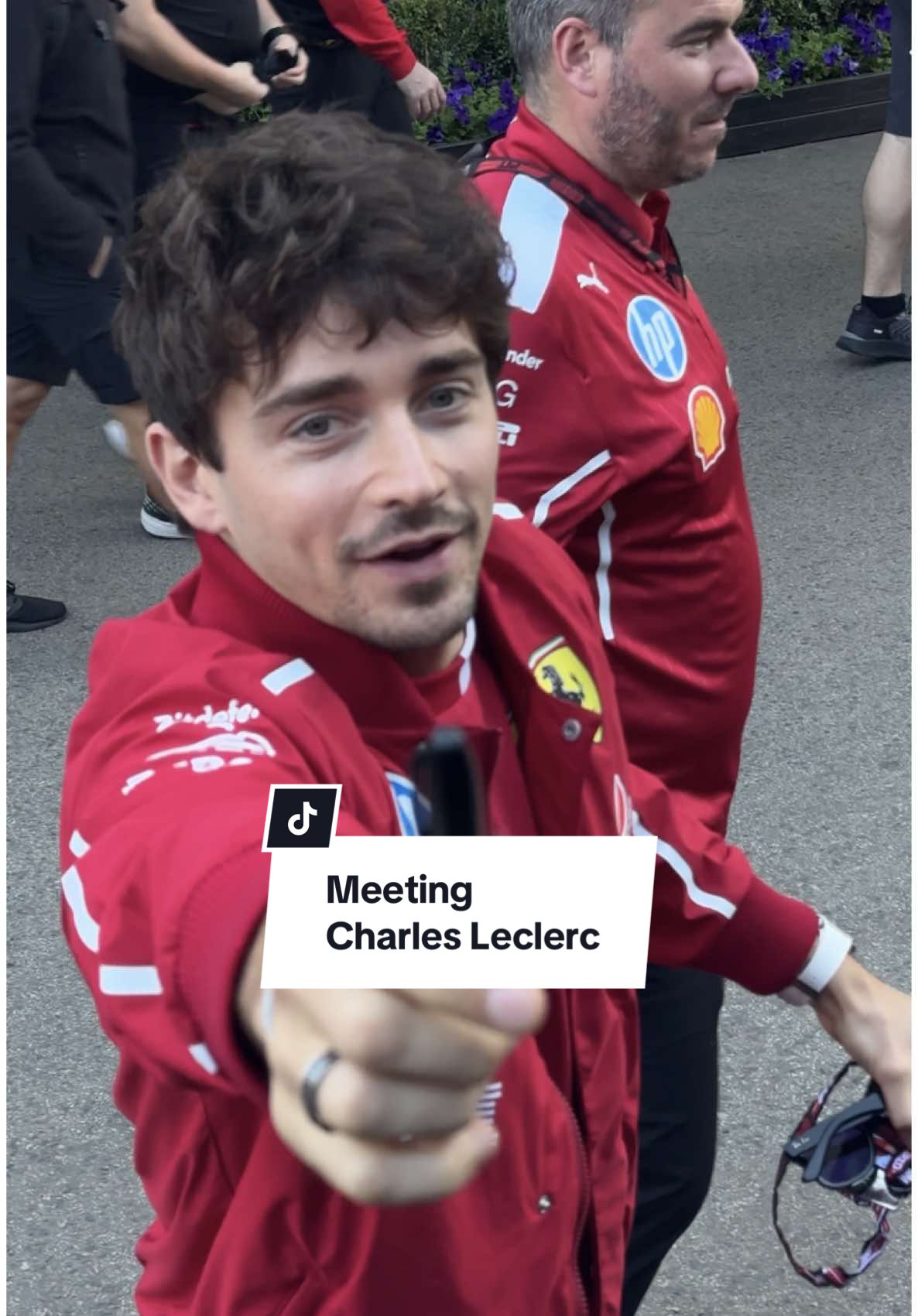 The eye contact ?! #charlesleclerc #leclerc #leclerc16 #leclerc16🇵🇱 #charlesleclerc16 #ferrari #scuderiaferrari #ausgp #grandprix #f1 #f1memes @Charles Leclerc 