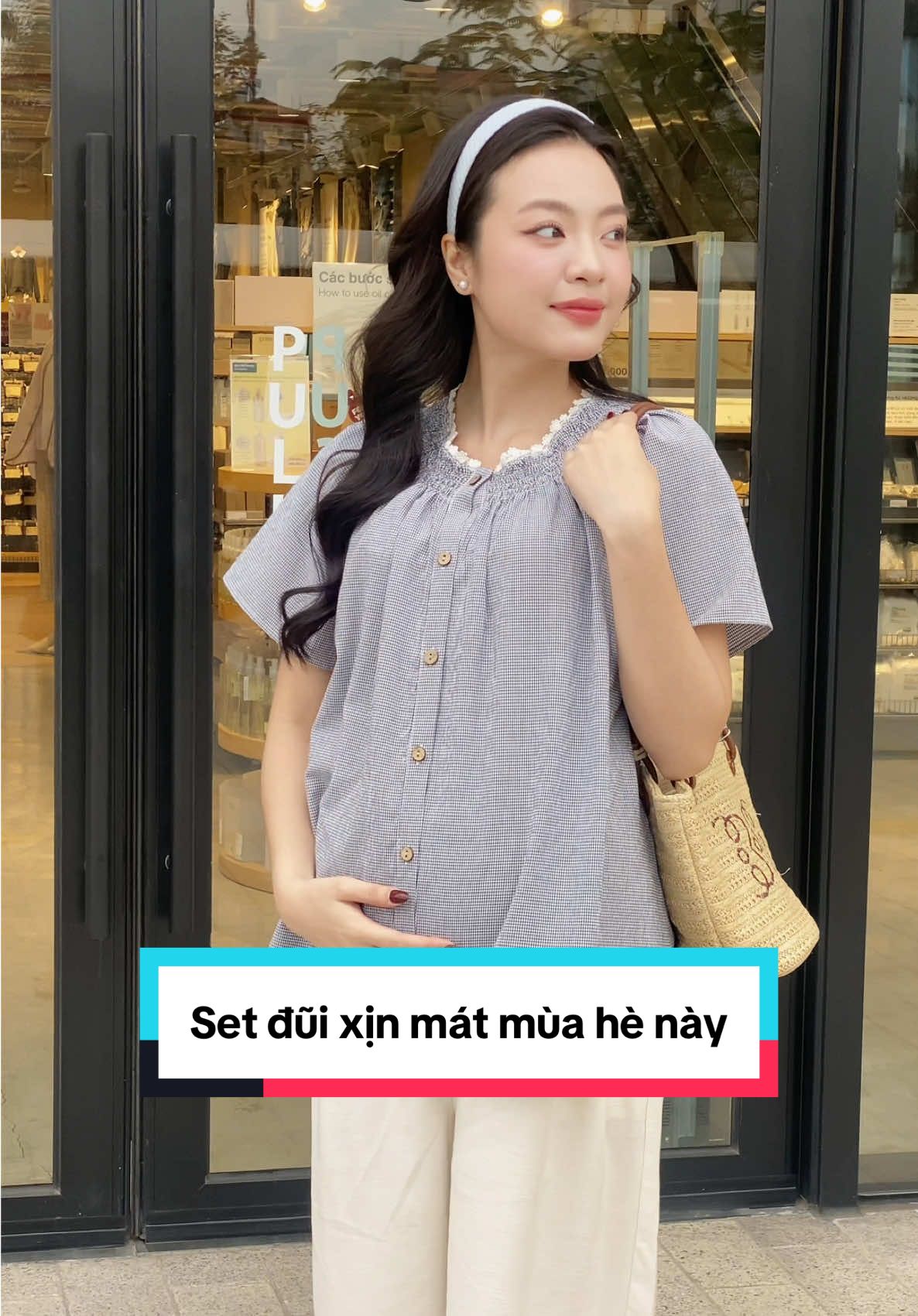 Set đồ mùa hè cực yêu cho nàng bầu đã cập bến L'AMME 🥰🥰  #lammeghelamme #mebau #lamme #lamme2025 #thoitrangmebau #thoitrangbaulamme  #tuhaohangviet #buylocal 