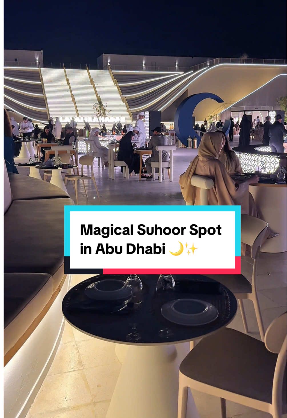If there’s one Suhoor spot to visit this Ramadan, it’s this 🌙✨@Visit Abu Dhabi  Layali Ramadan by Saadiyat Nights was honestly so beautiful, there’s live entertainment, board games, cultural activities, new retailers every week & so many food options like Lgymat & Rgag 🫓 Estkanah Chai ☕️ Lento 🍔 & more! It’s happening daily from 9am to 3am with a minimum spend policy of 120 AED on weekdays & 170 AED on weekends 🗓️ 📍Layali Ramadan at Saadiyat Nights is located in Abu Dhabi. You can book through +971 54 277 7731 or the link in their bio #InAbuDhabi  #suhoor #WhereToEat #wheretoeatuae #Ramadan #Ramadan2025 #abudhabi 