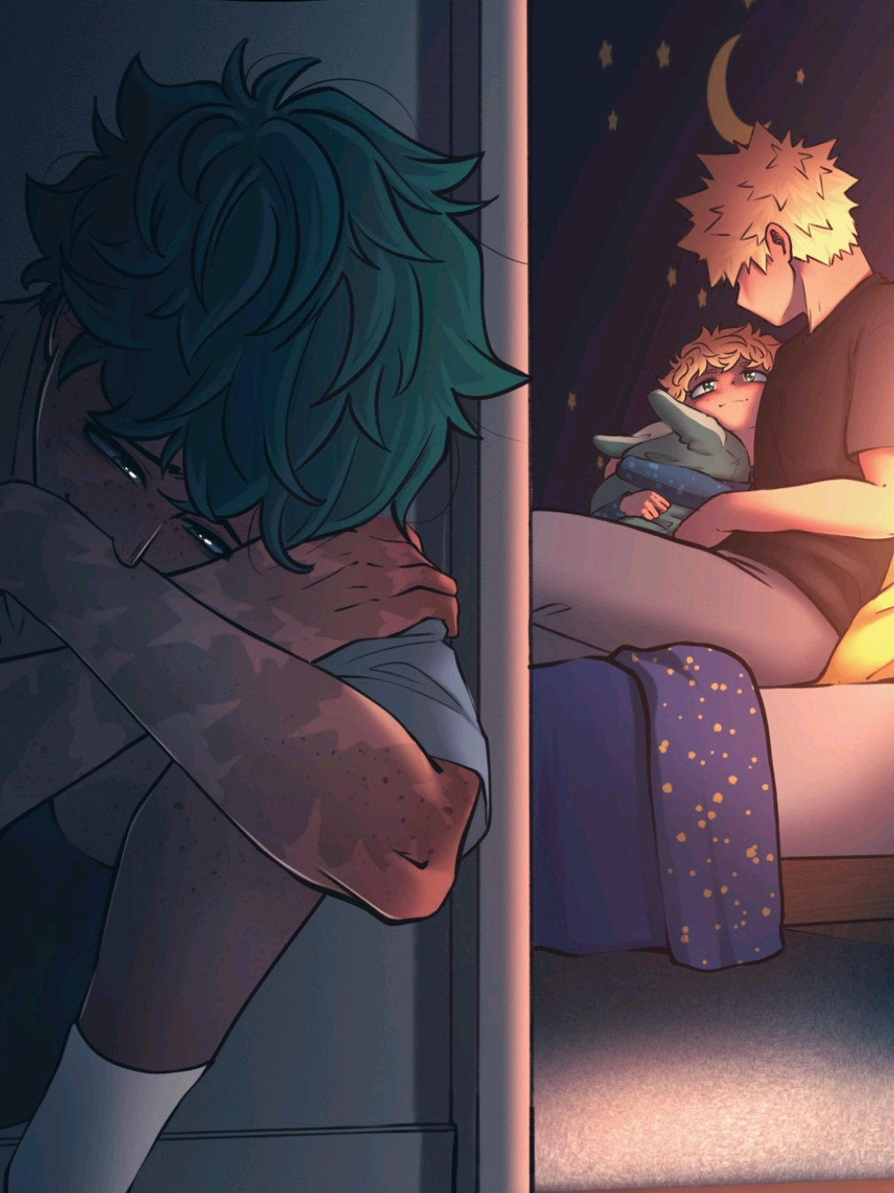 Fatherly love ✨ Itsuki was bullied at school because he's quirkless 🥺 #bkdk #bakudeku #katsudeku #ktdk #kacchandeku #kacchanxdeku #bakudeku🧡💚 #💚🧡 #mhaships 