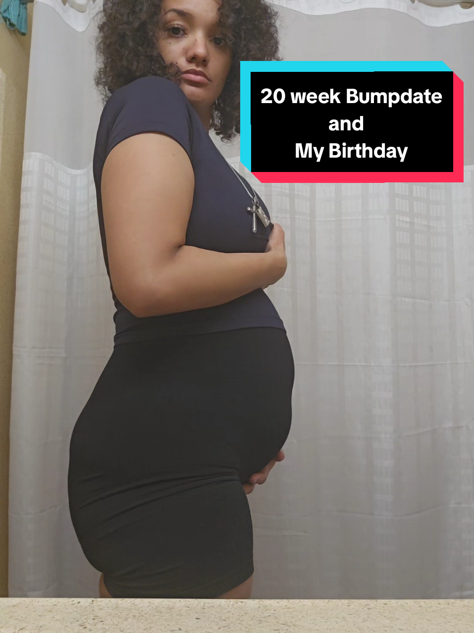 Bump Day!! I'm 20 weeks pregnant! half way there! I'm 26 years old now. Thank God for letting me see another year and Blessing me so much 🩷 Time is Flying by and I'm only half way there but I already miss being pregnant 🤧 it has its rough moments but this is the best feeling in the world! I'm going to be a mommy and I couldn't be any happier ☺️  #20weekspregnant#excited#curlyhair#bumpdate#fyp 