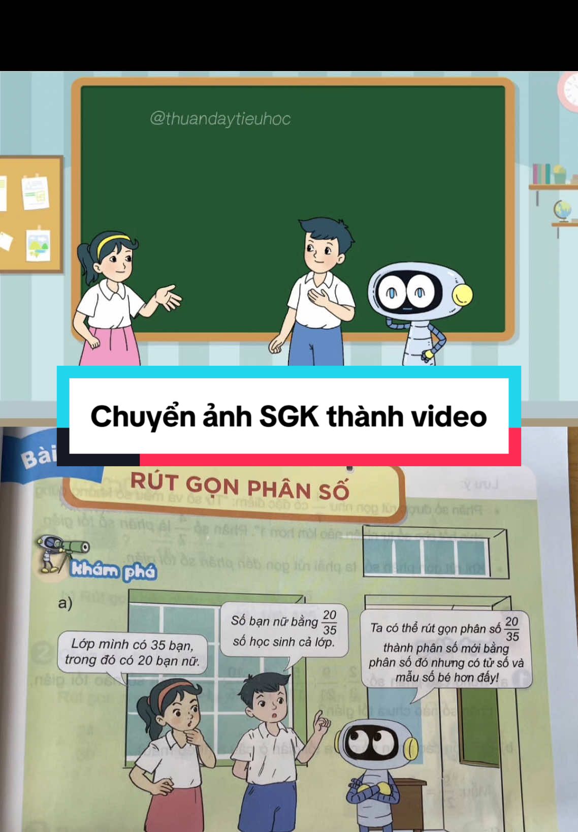 Chuyển ảnh SGK thành video #chuyenanhthanhvideo #bonhanvatsgk 