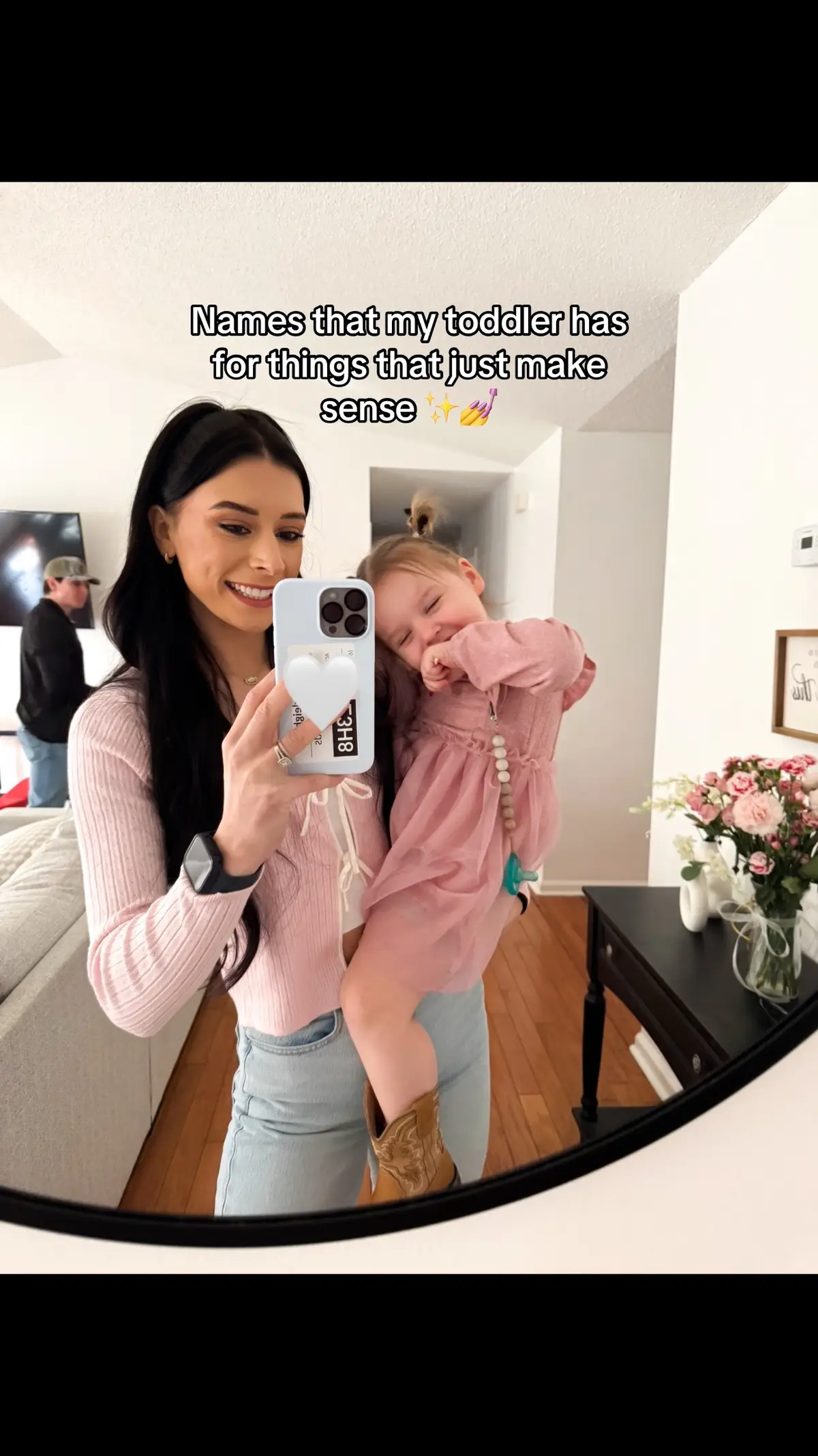 what’s a name your toddler has for something that’s not even close to what it’s actually called?😂 #toddlersoftiktok #toddler #funnytoddler #toddlermom #MomsofTikTok #momcomedy #momcontent #relatable #wivesoftiktok 