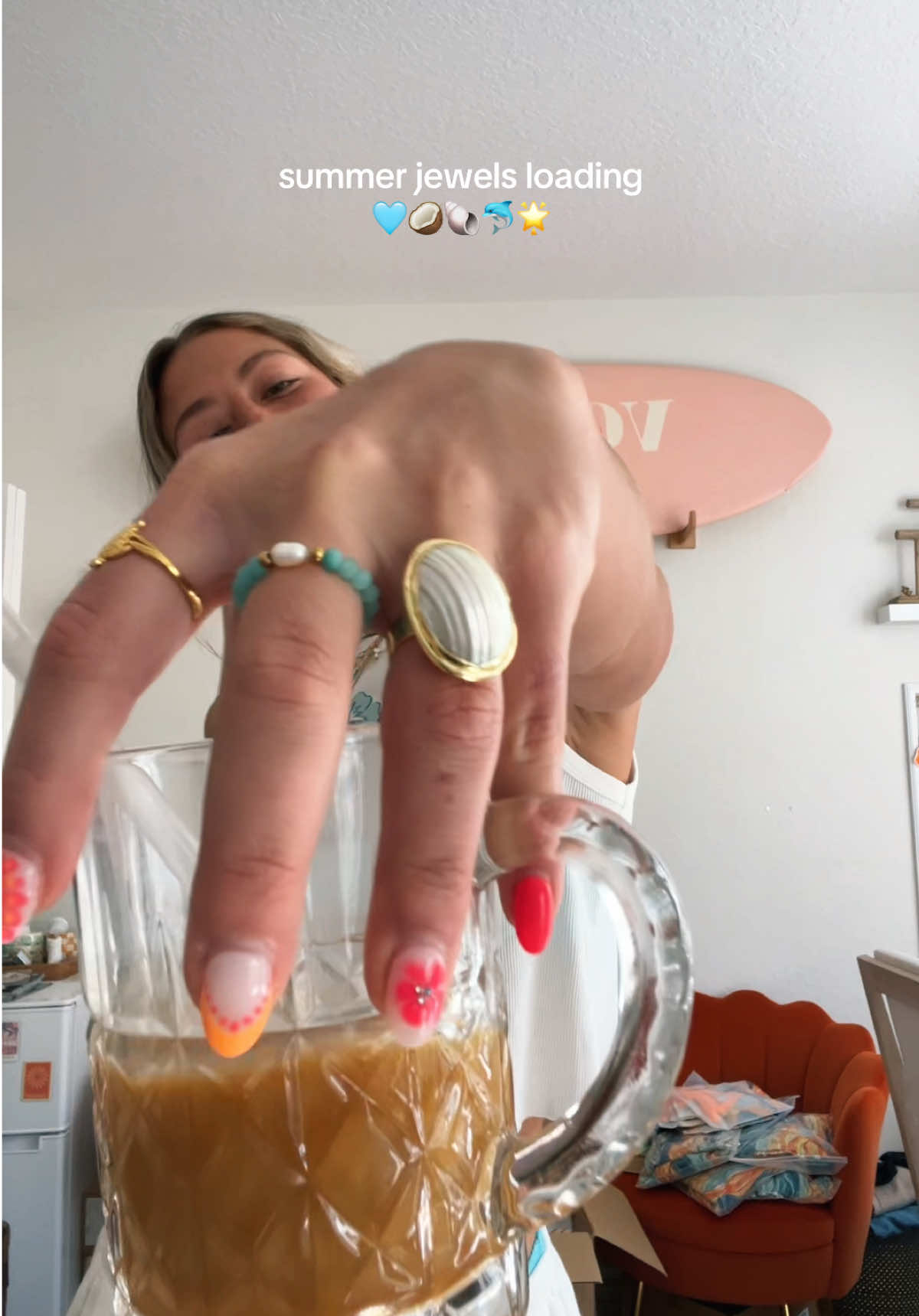 summer rings are IN!!🦋🌊✨ (so is shopping small)#waterproofjewelry #summerjewelry #beachjewelry 