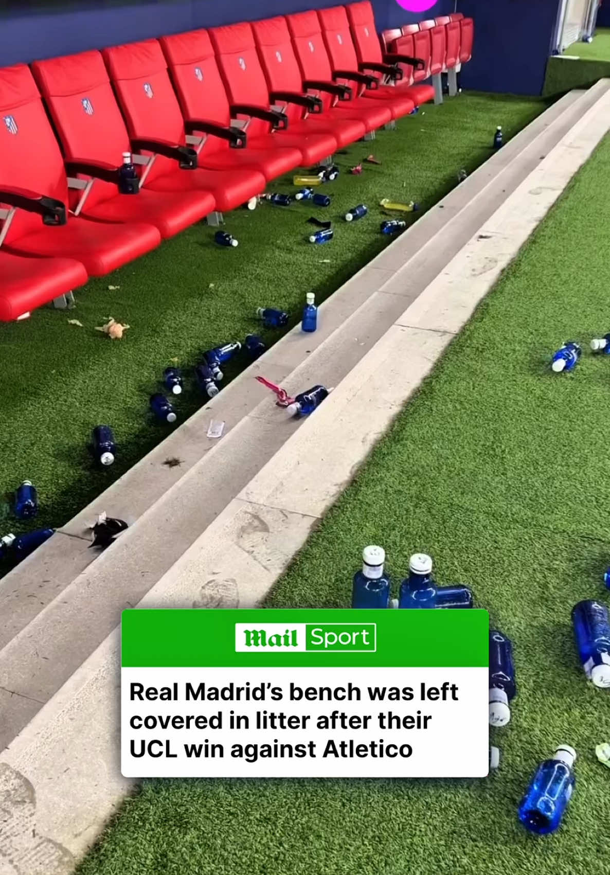 The state Real Madrid left their bench in after their Champions League win against Atletico Madrid on Wednesday… (Via: Ignacio Miguelez @TNT Sports Football) #news #sports #football #Soccer #championsleague 