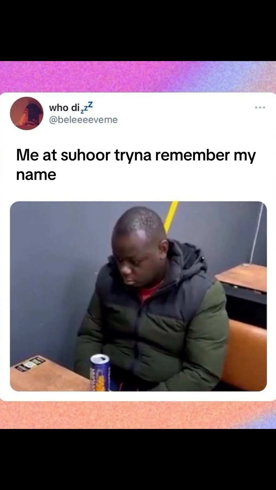 What’s my name? #Ramadan #suhoor #muslim #muslimmeme 